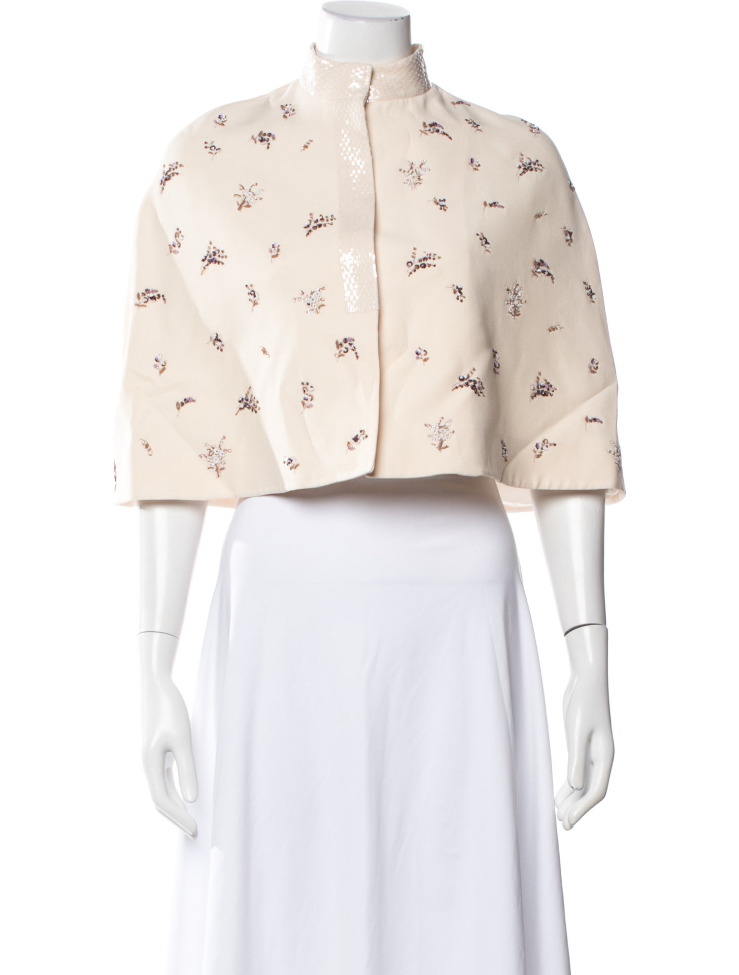 Valentino Virgin Wool Floral Print Jacket
