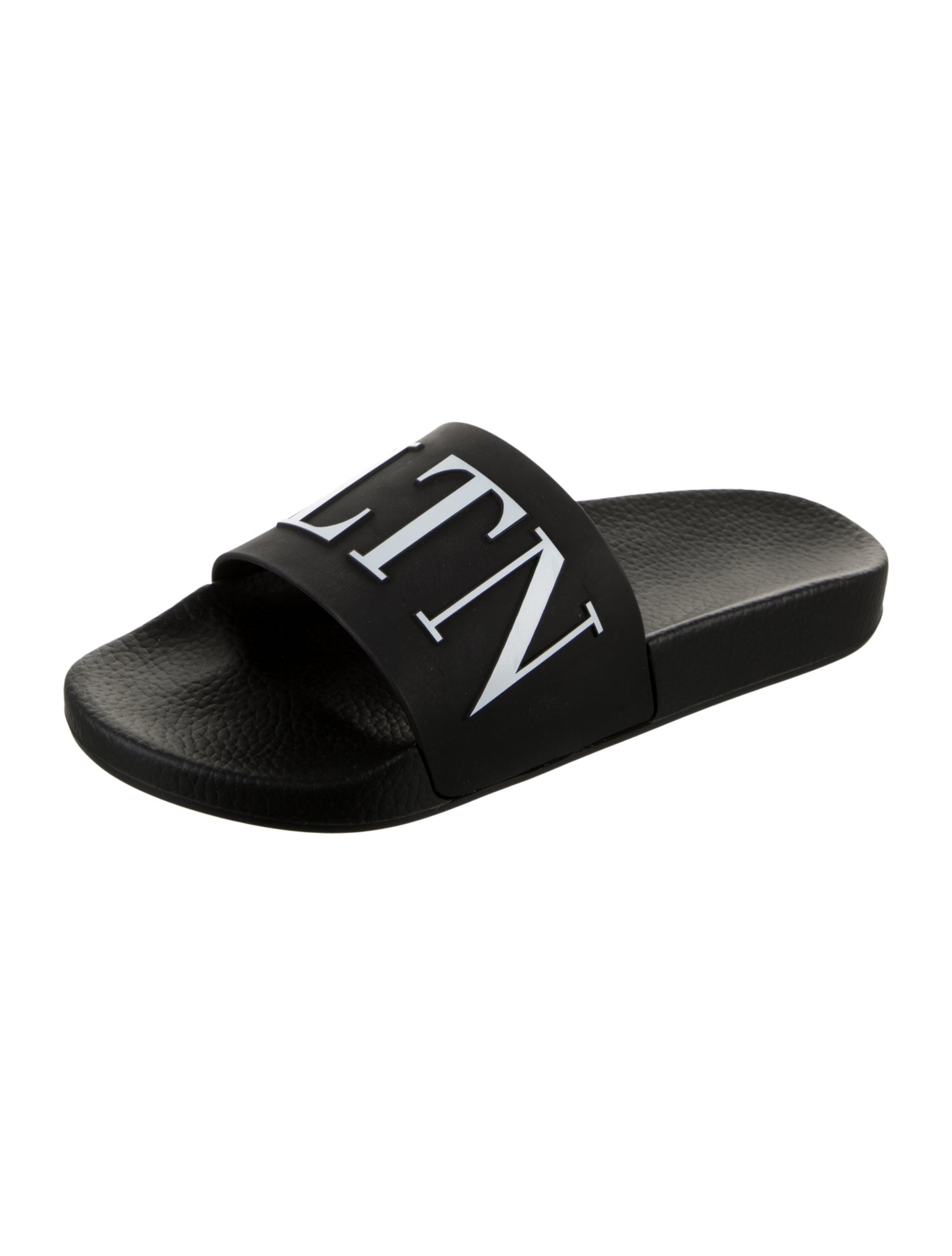 Valentino Rubber Graphic Print Slides w/ Tags