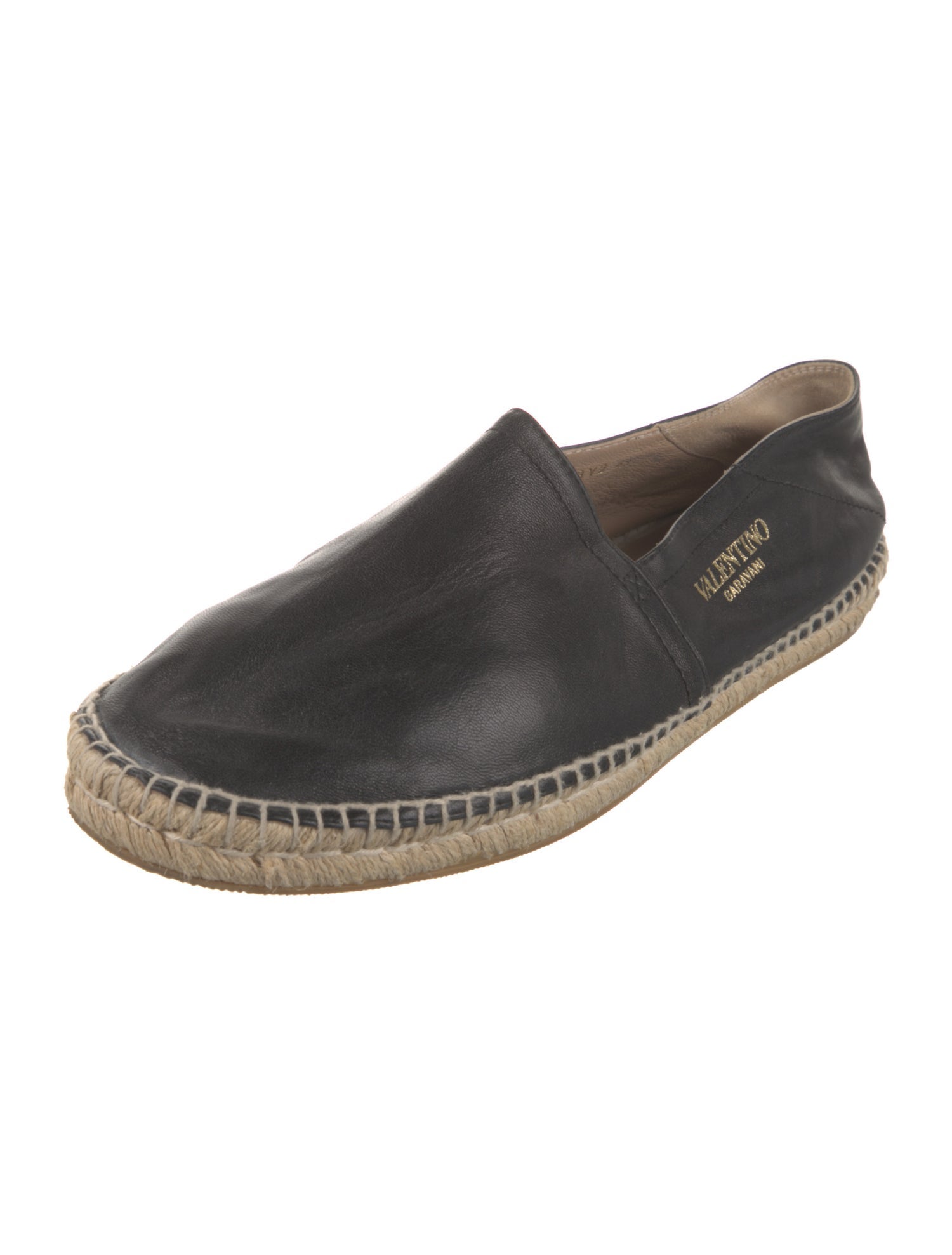 Valentino Leather Espadrilles