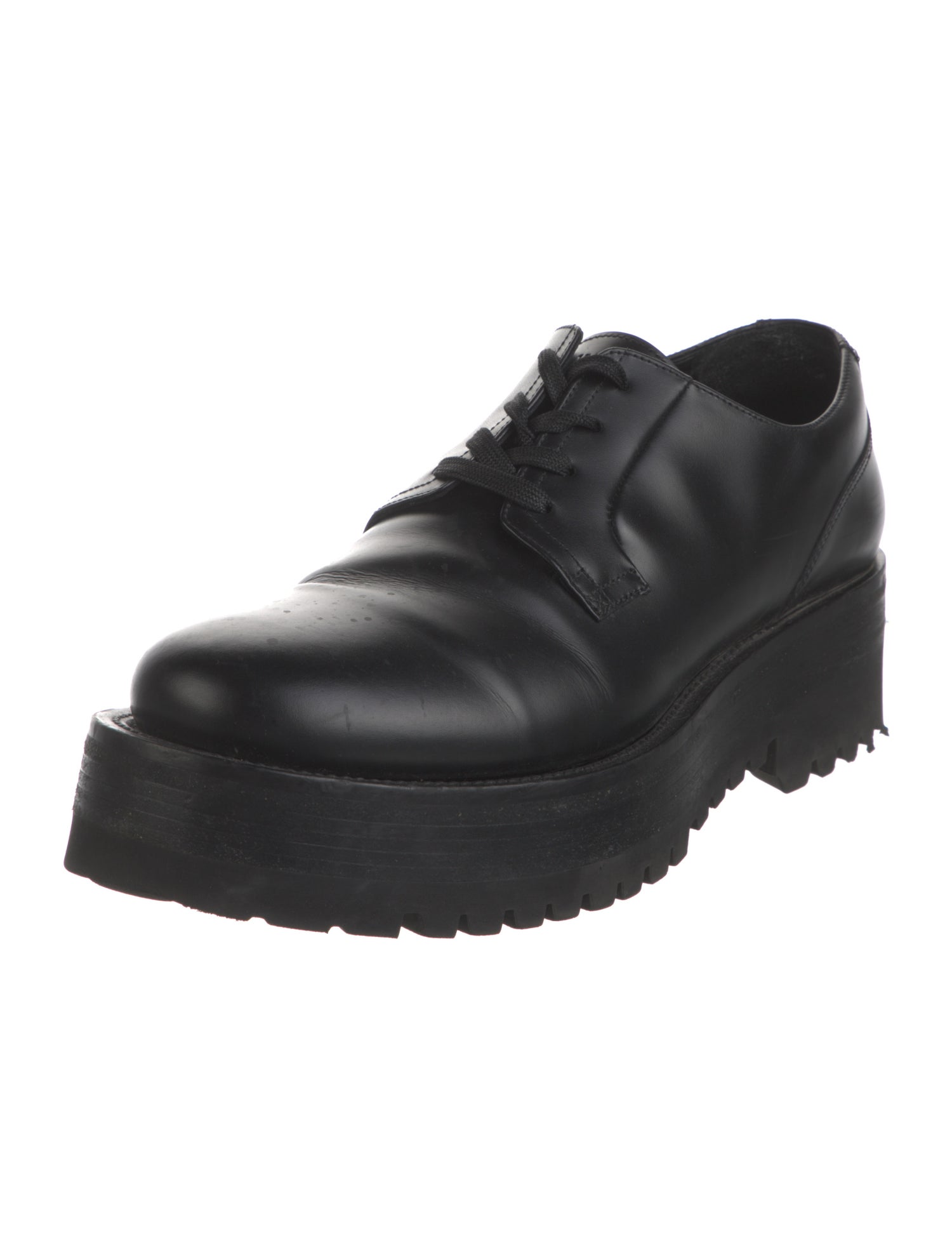 Valentino Rockstud Accents Leather Lace-Up Boots
