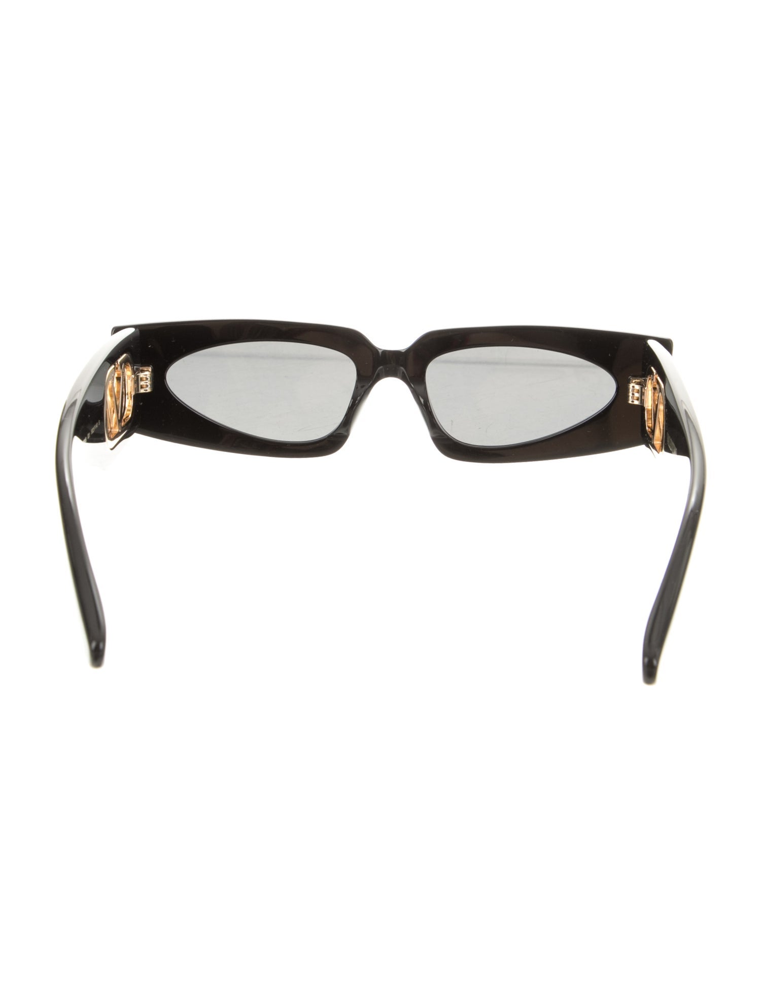 Valentino Rockstud Accents Shield Sunglasses