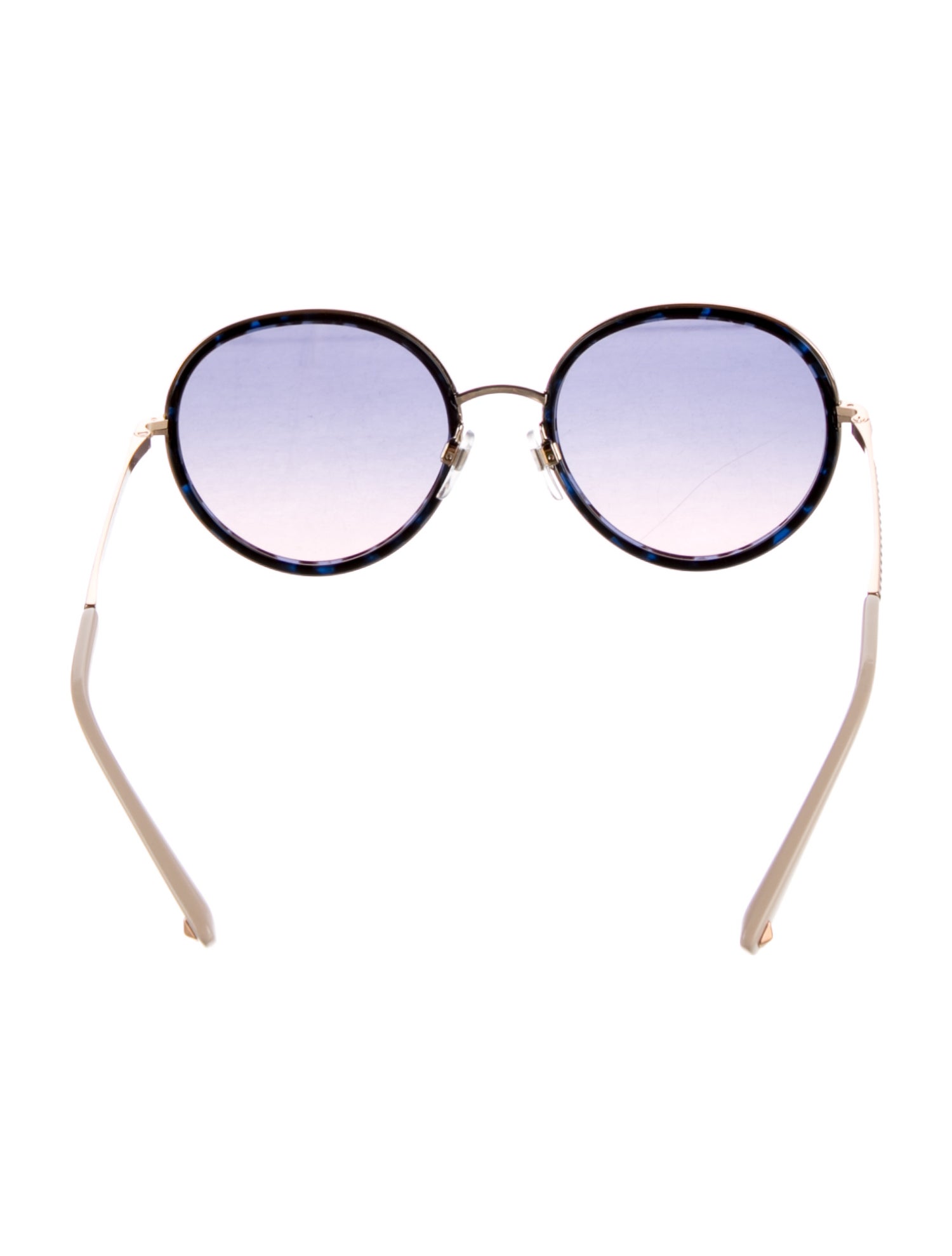 Valentino Rockstud Accents Round Sunglasses
