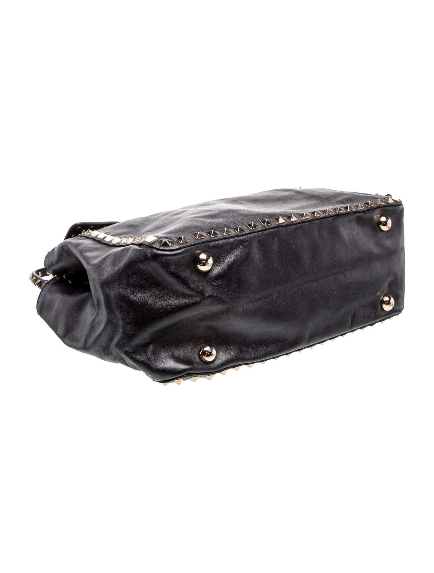 Valentino Rockstud Top Handle Bag - Black Handle Bags, Handbags