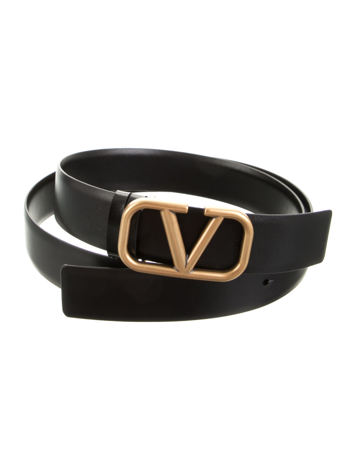 Valentino Skinny Leather Belt