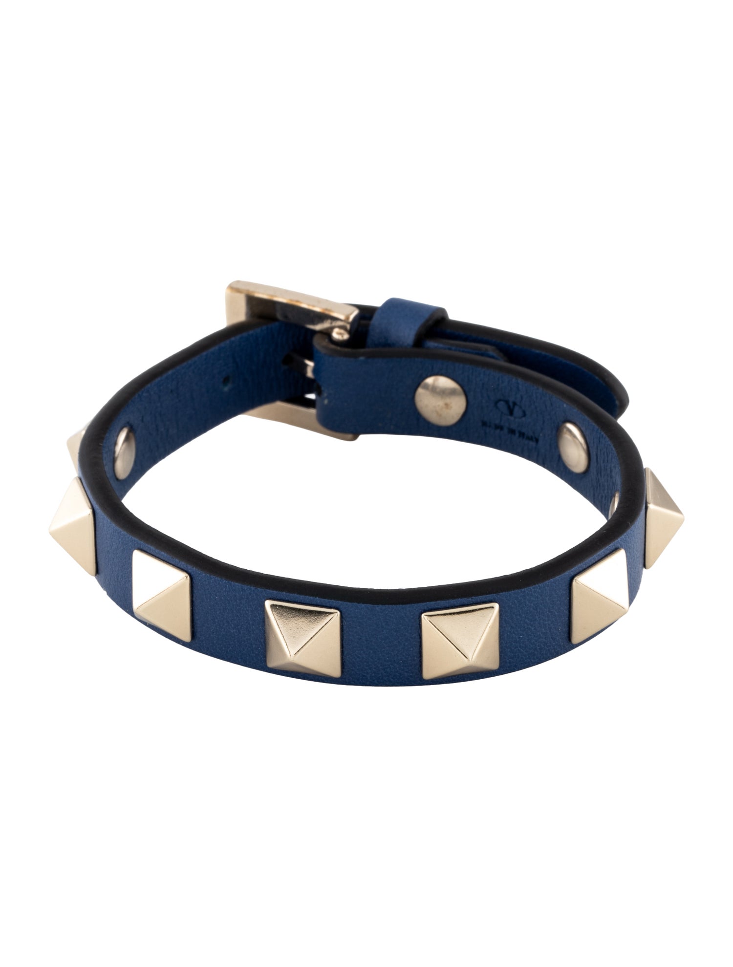 Valentino Rockstud Leather Wrap Bracelet