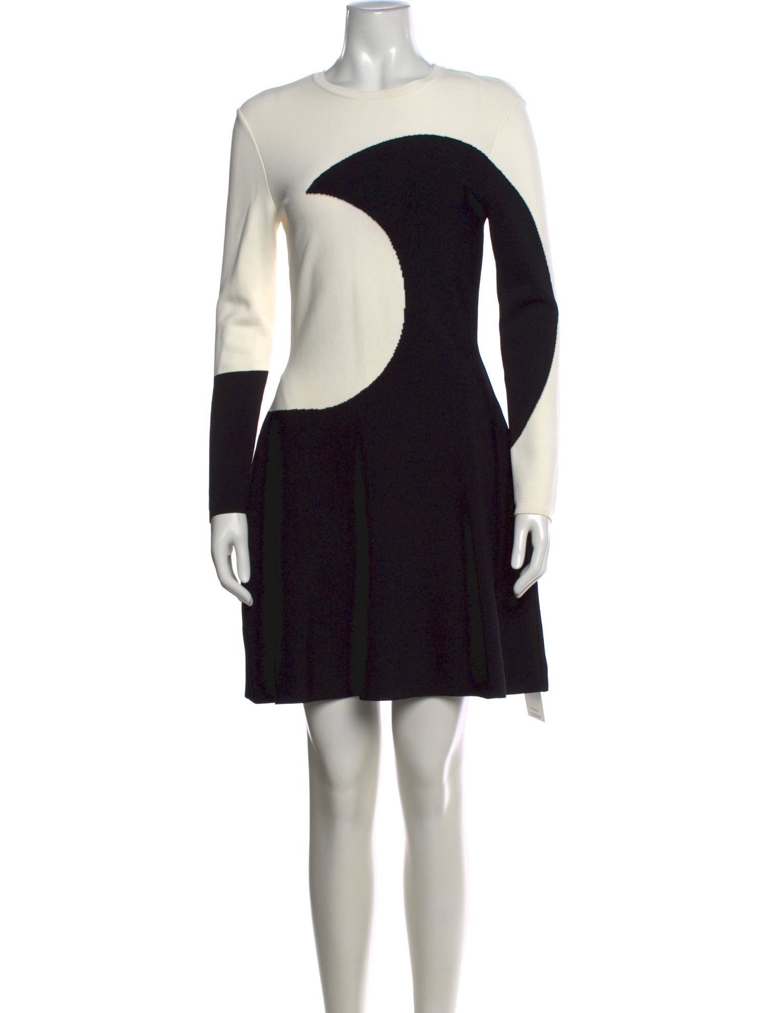Valentino Colorblock Pattern Mini Dress