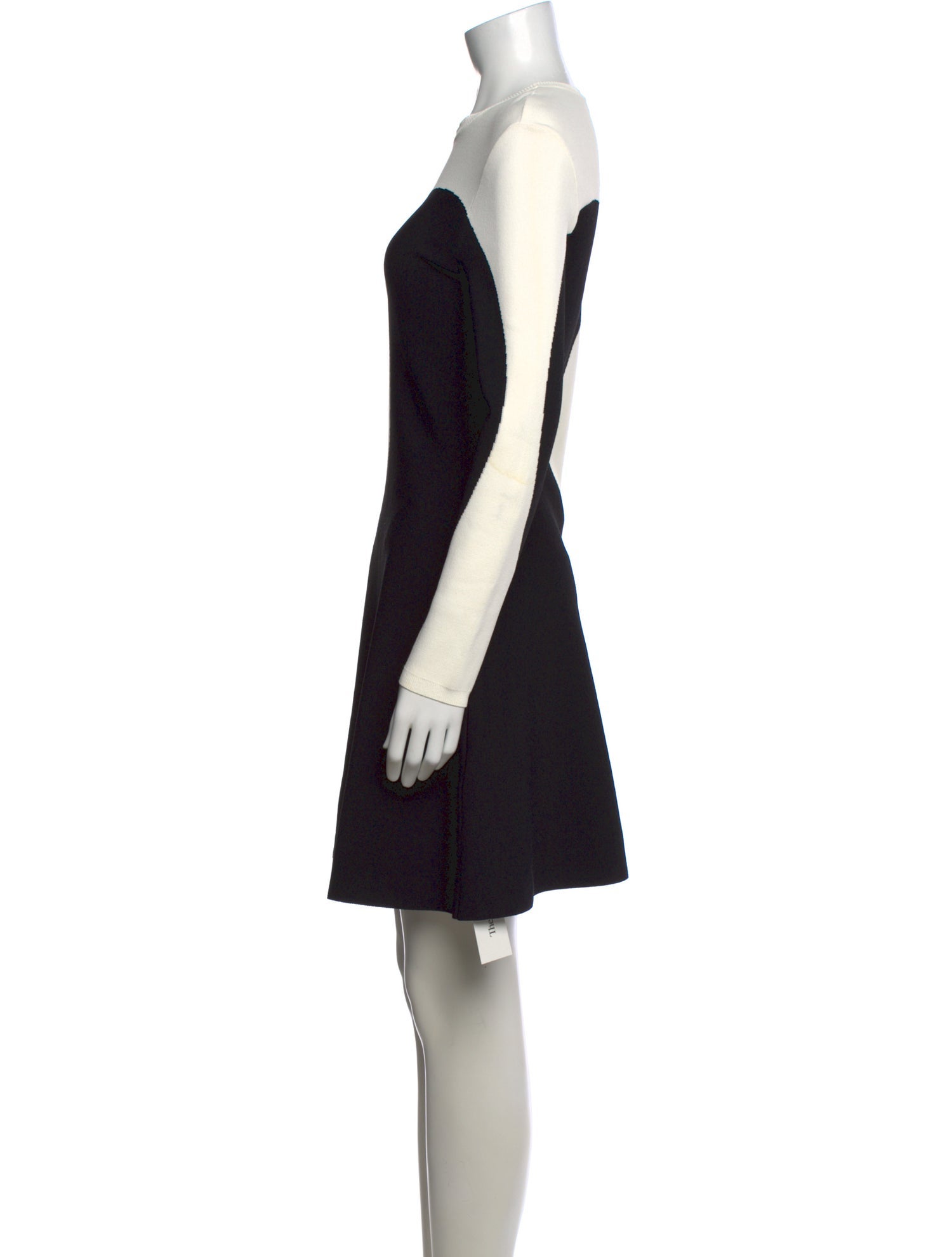 Valentino Colorblock Pattern Mini Dress