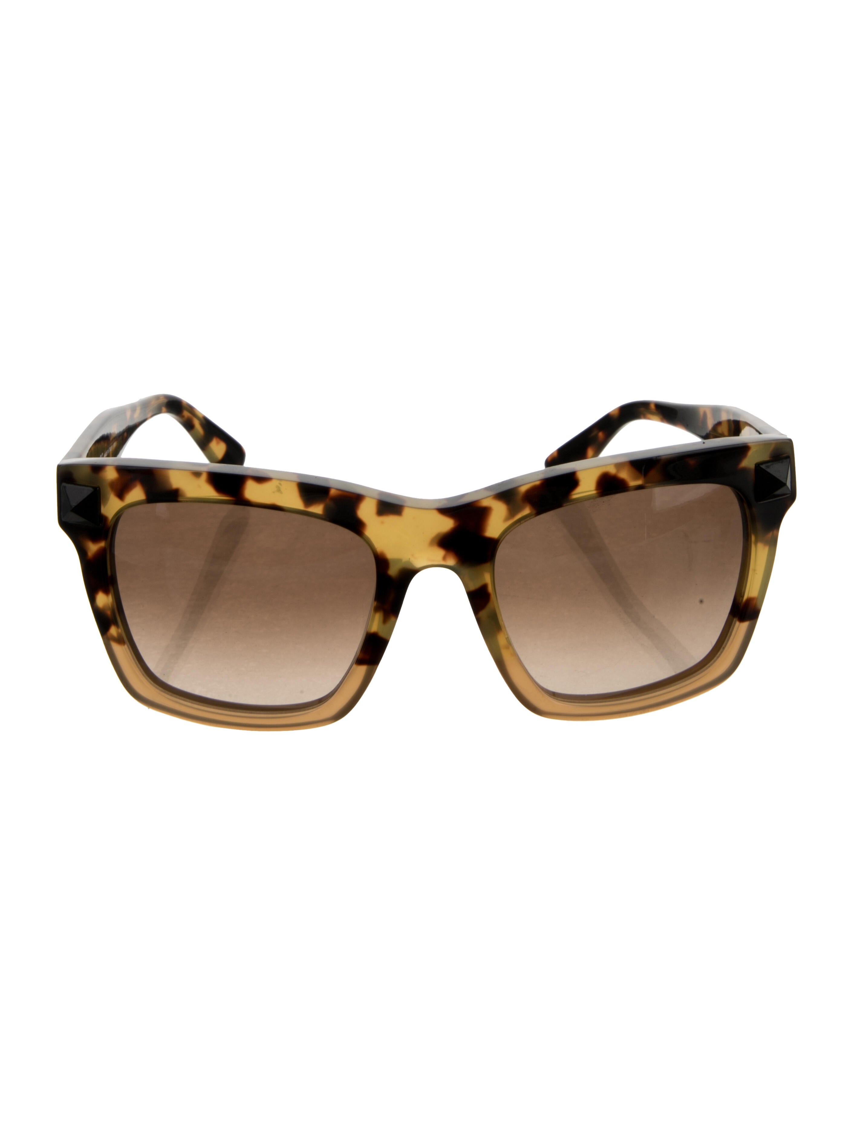 Valentino Rockstud Accents Wayfarer Sunglasses