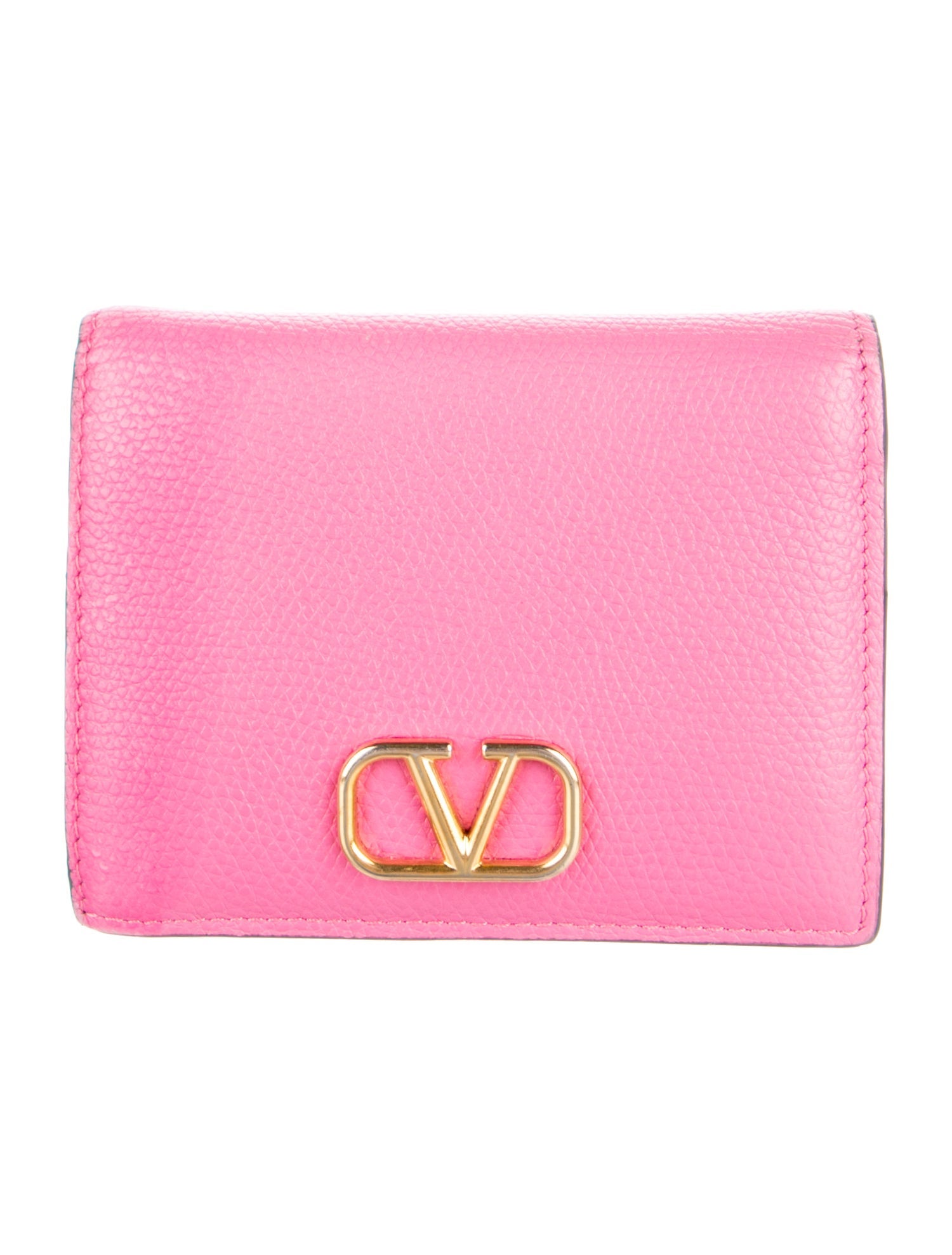 Valentino Leather Compact Wallet