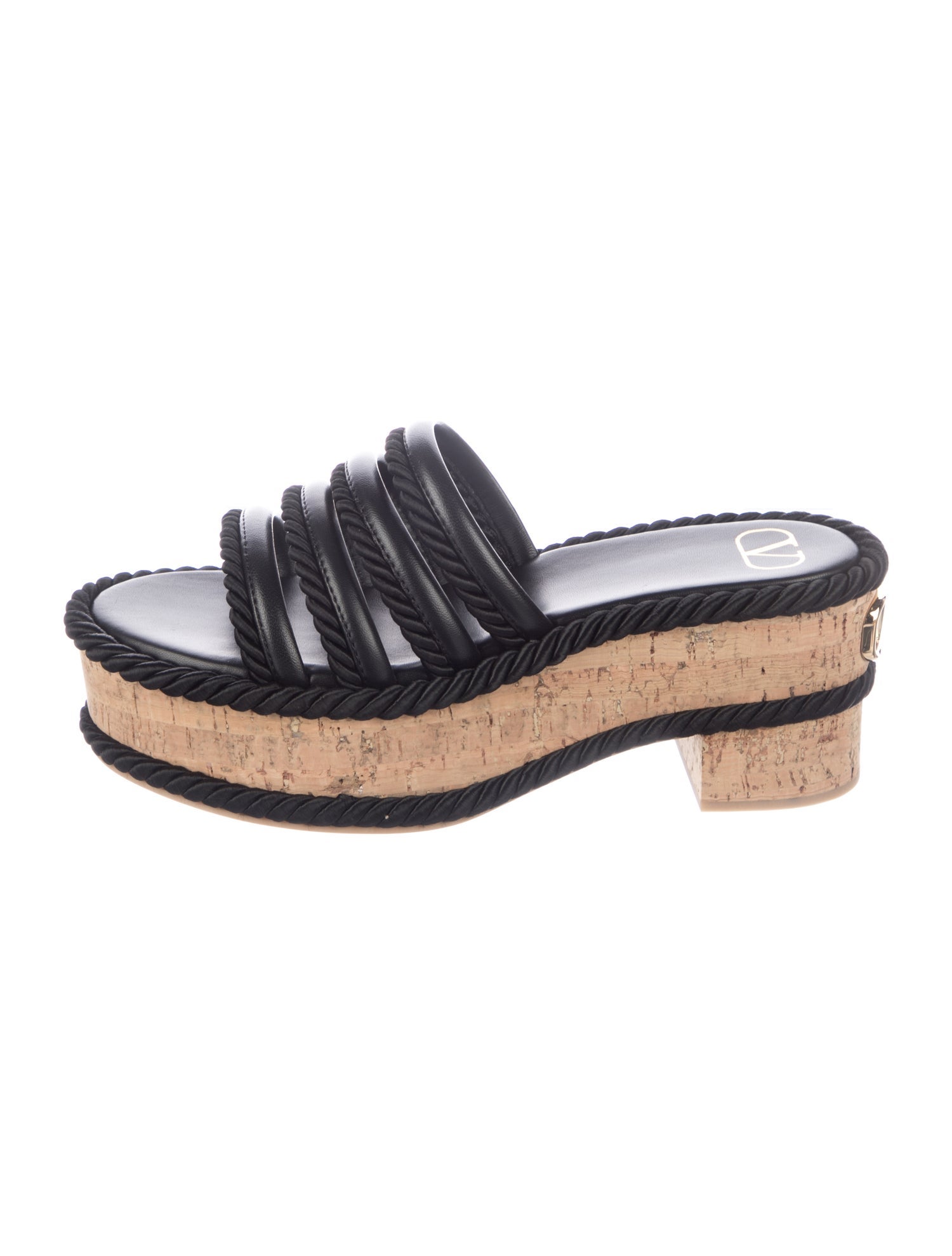 Valentino Leather Slides