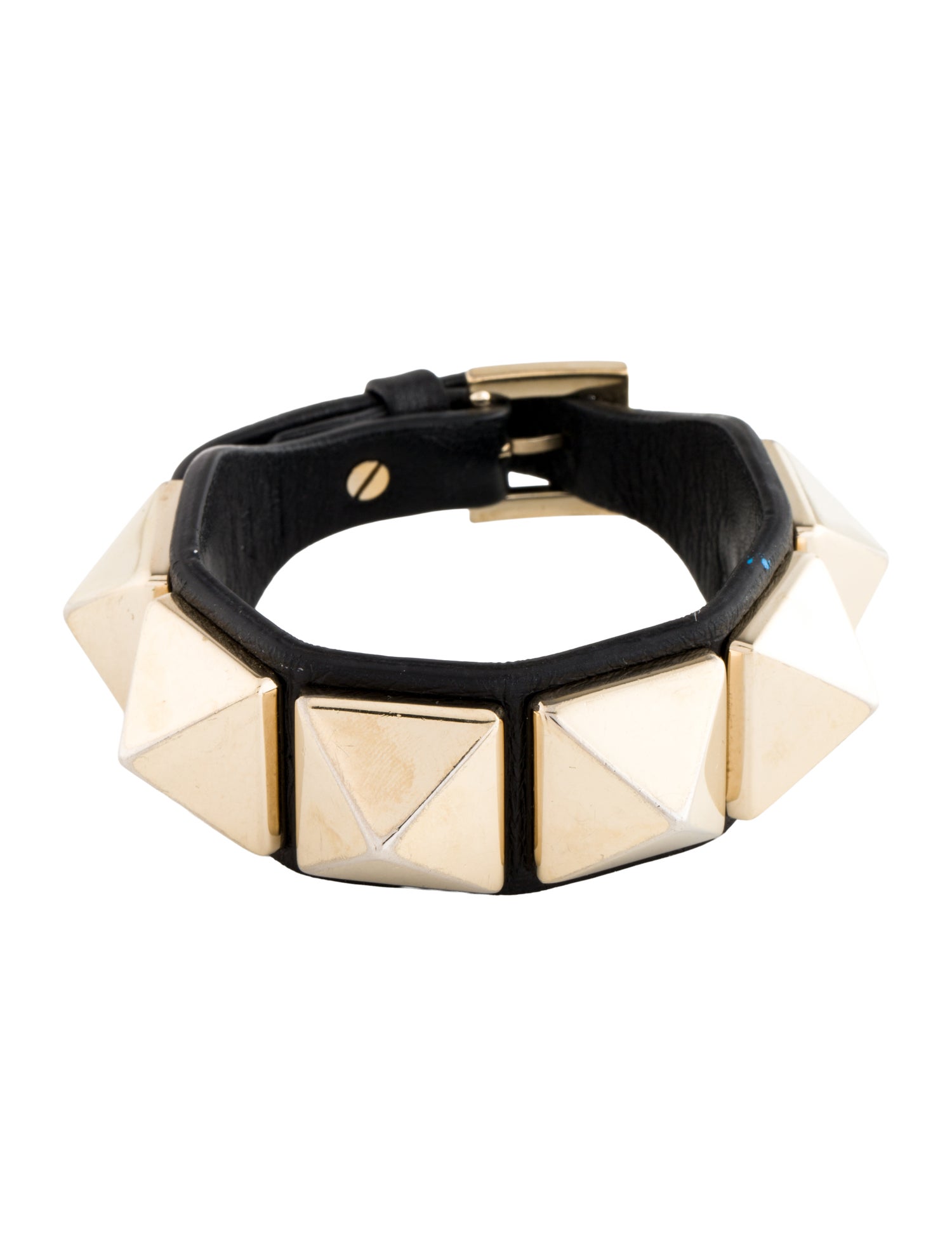 Valentino Leather Rockstud Wrap Bracelet