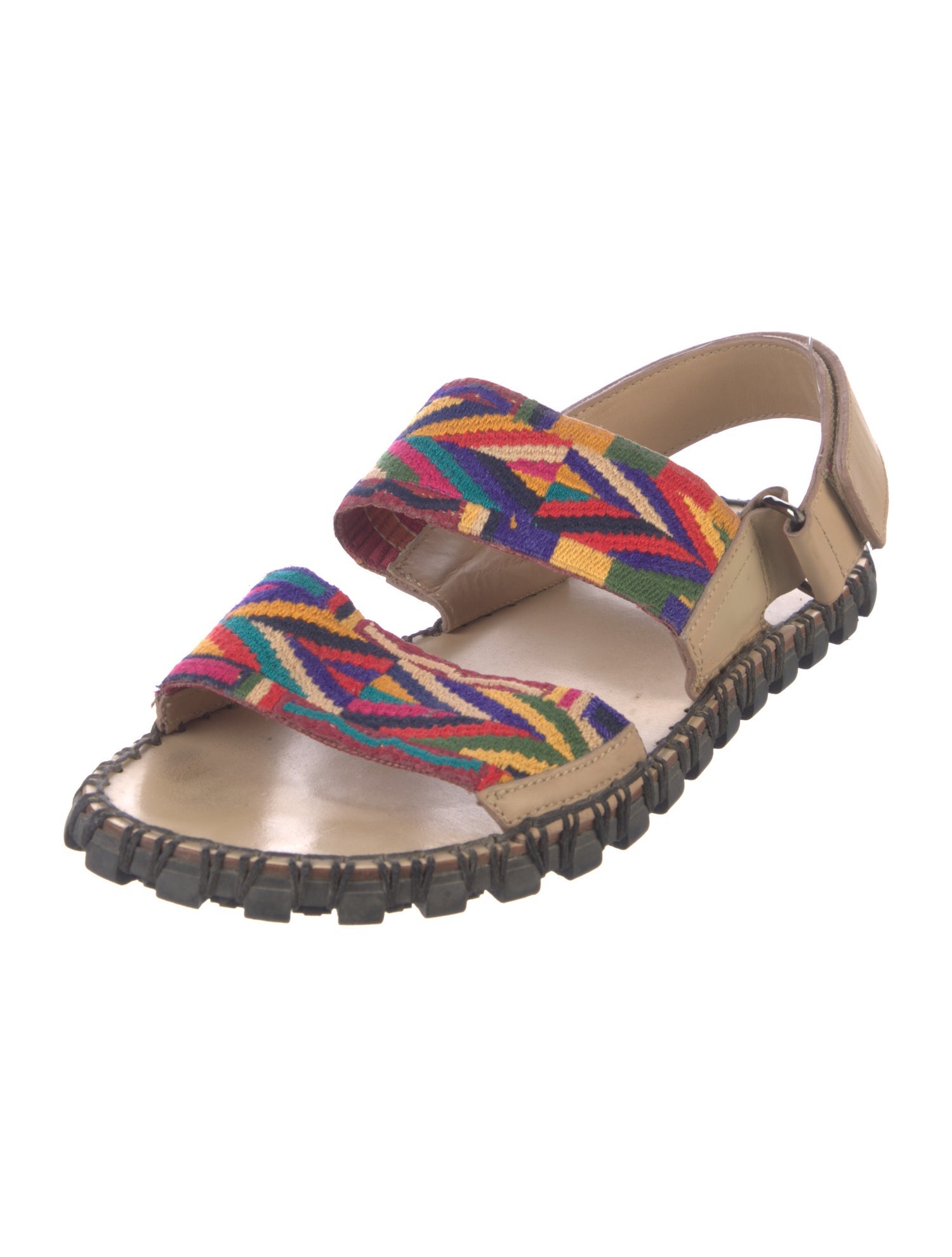 Valentino Leather Printed Sandals