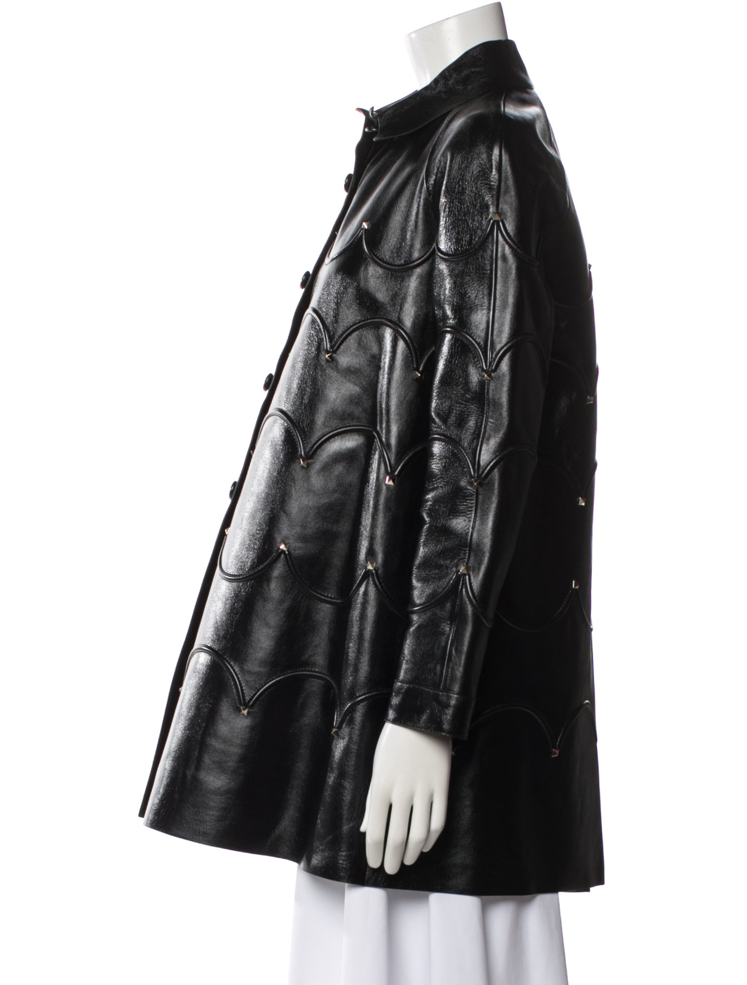 vetements コート Vetements 2019 Gimp Mask Calf Leather Trench Coat - Black Coats