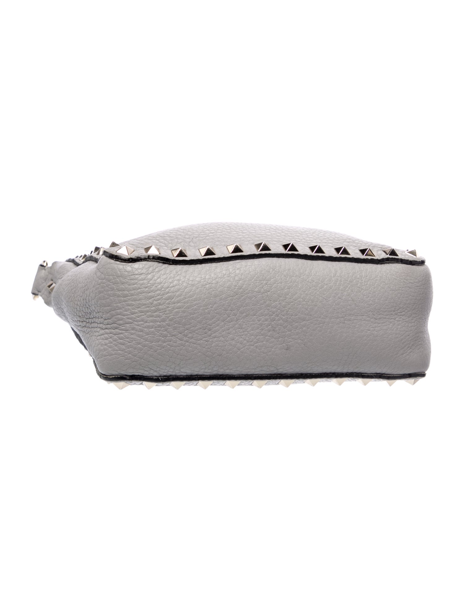 Valentino Rockstud Messenger Bag - Grey Crossbody Bags, Handbags