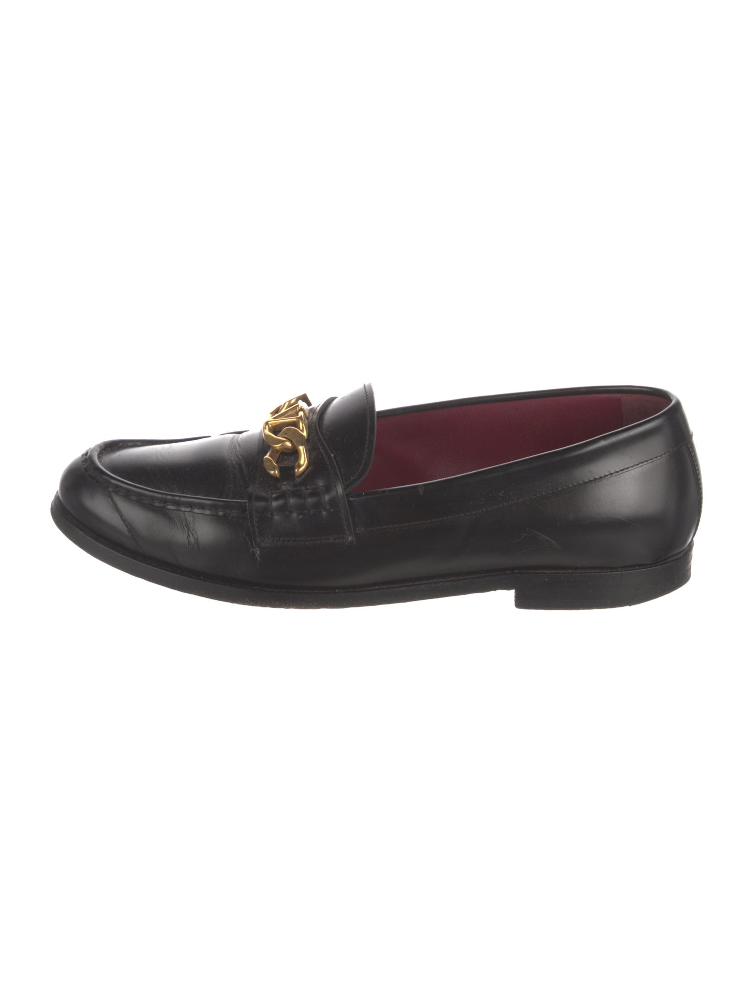 Valentino Leather Dress Loafers