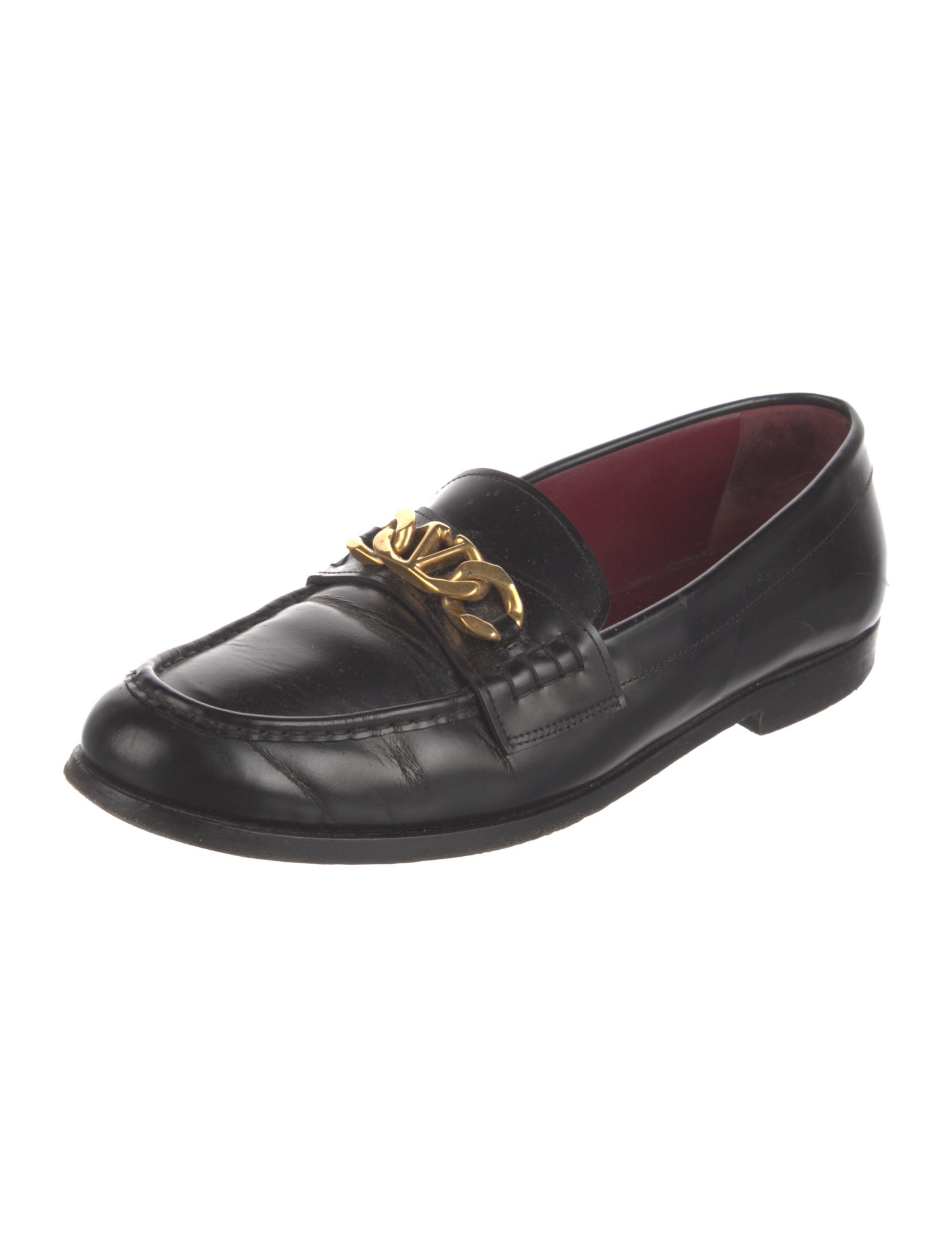 Valentino Leather Dress Loafers