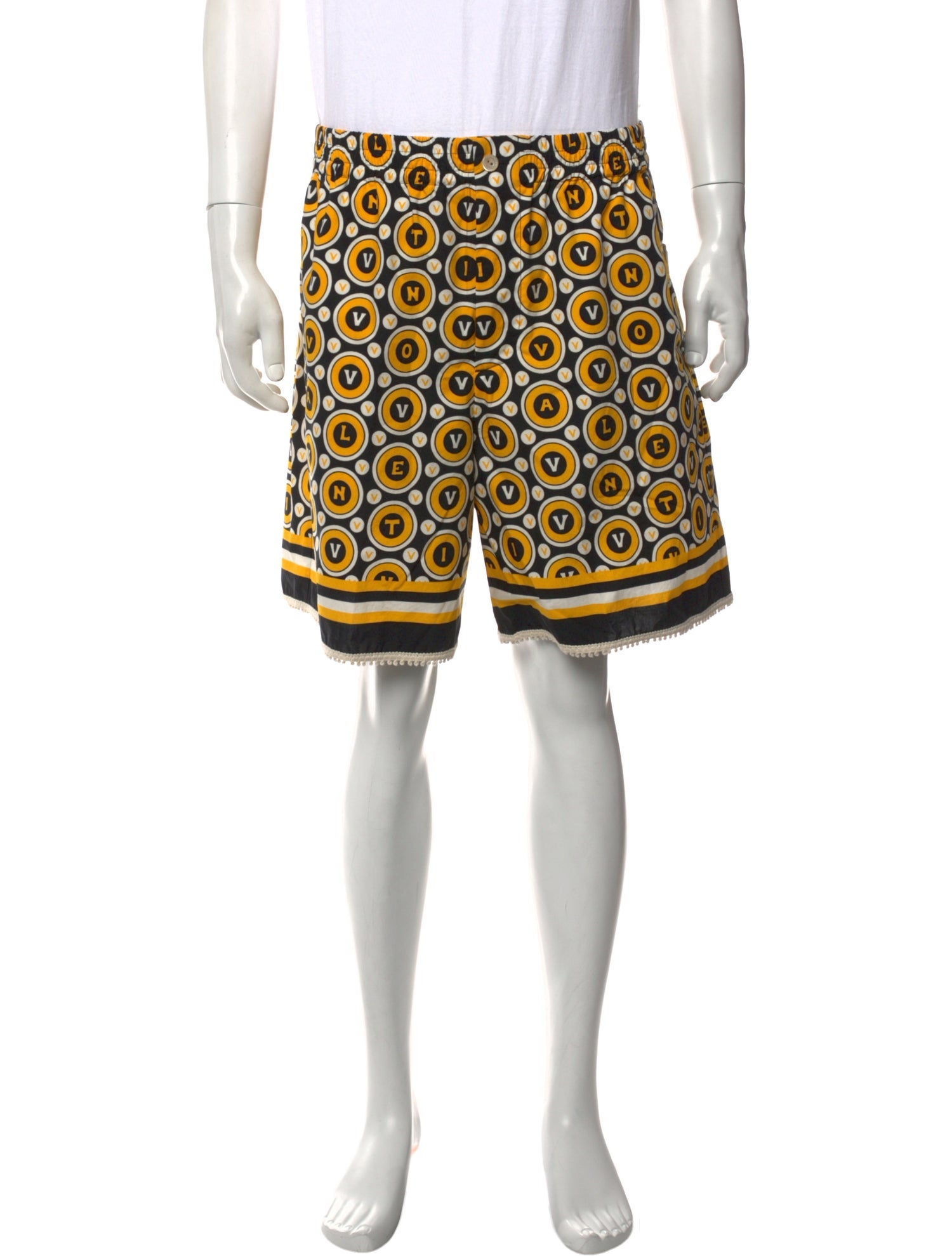 Valentino Graphic Print Shorts w/ Tags