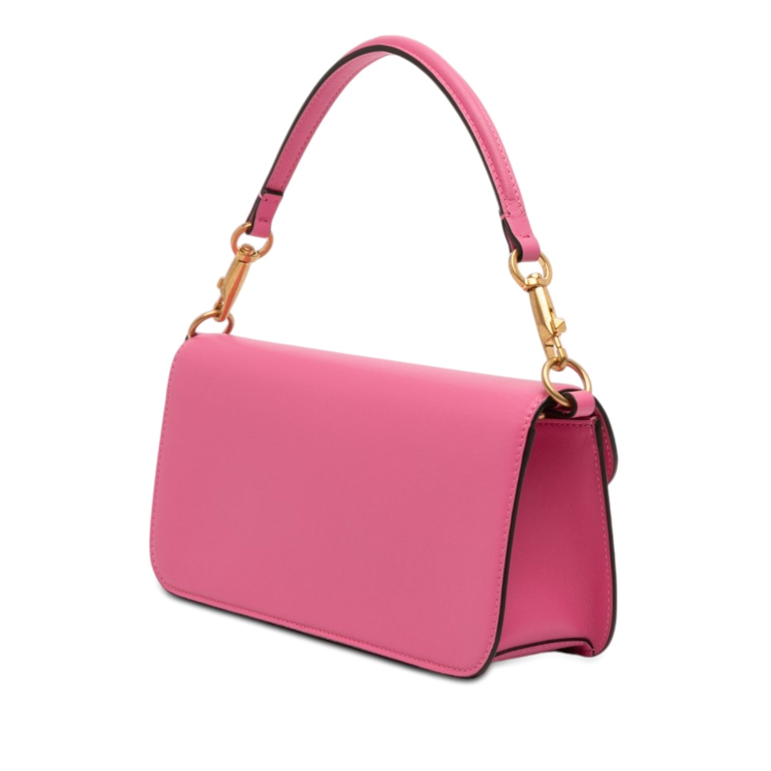 Valentino Calf Leather Medium Calfskin VLogo Loco Satchel - Pink