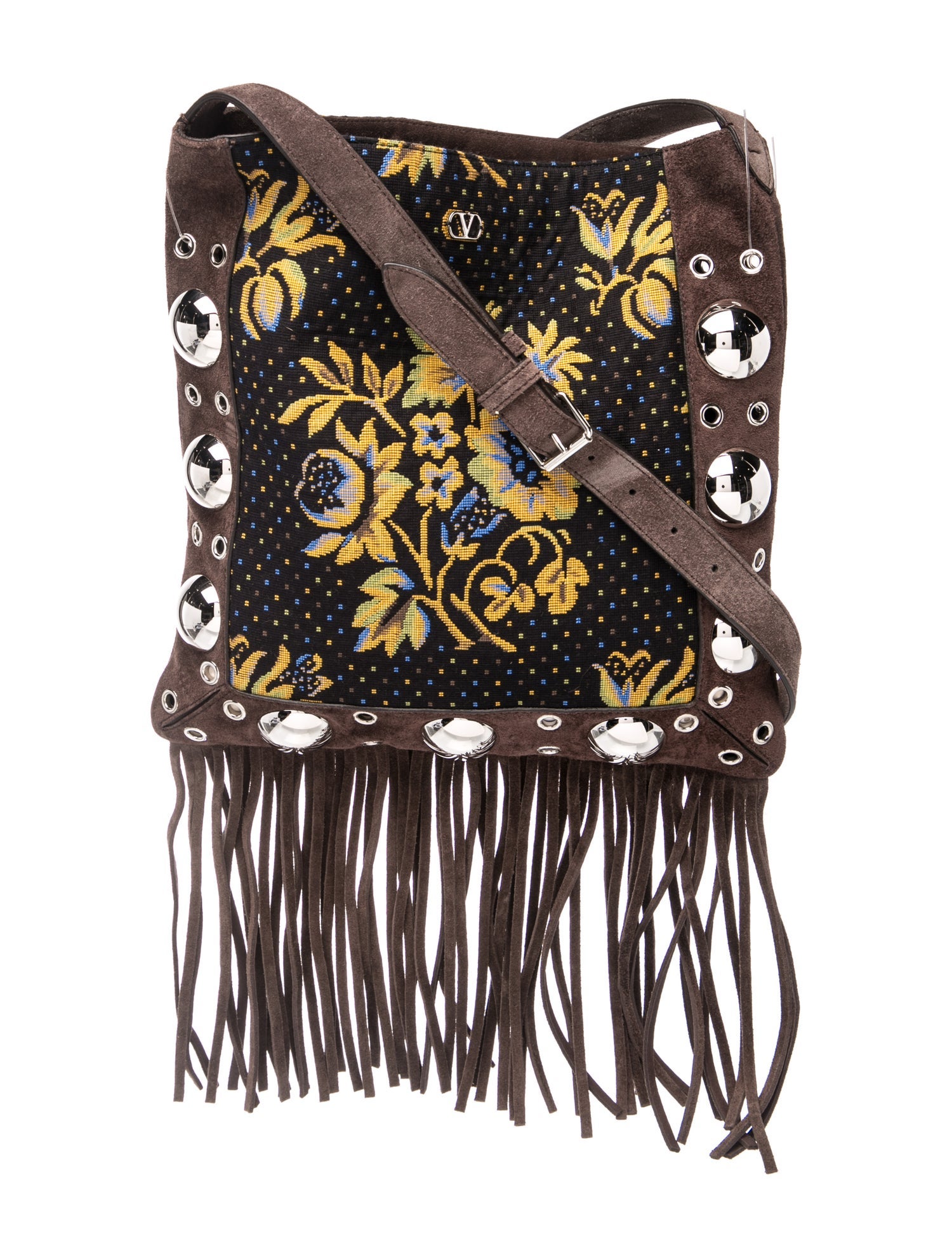 Valentino Suede Crossbody Bag