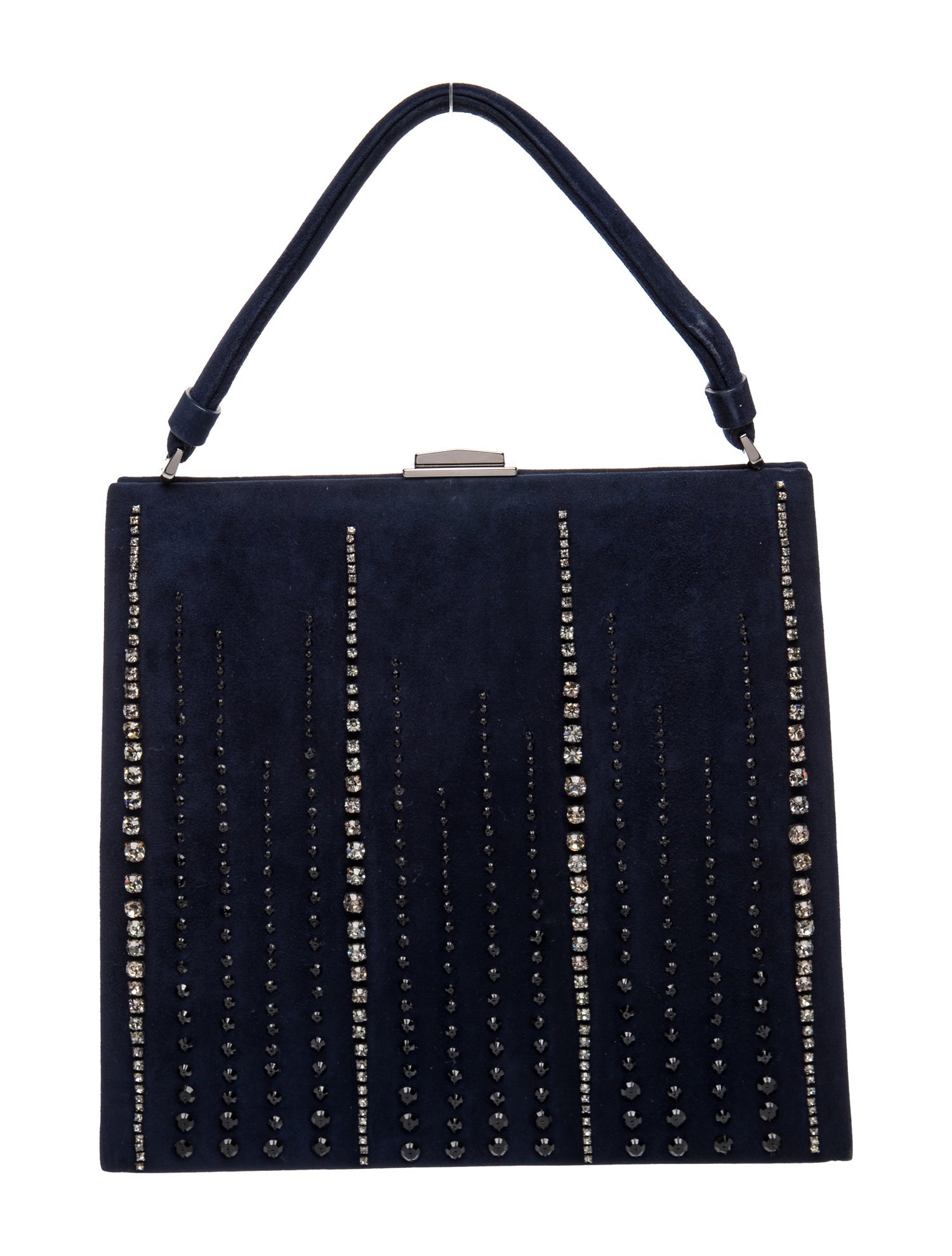 Valentino Suede Top Handle Bag