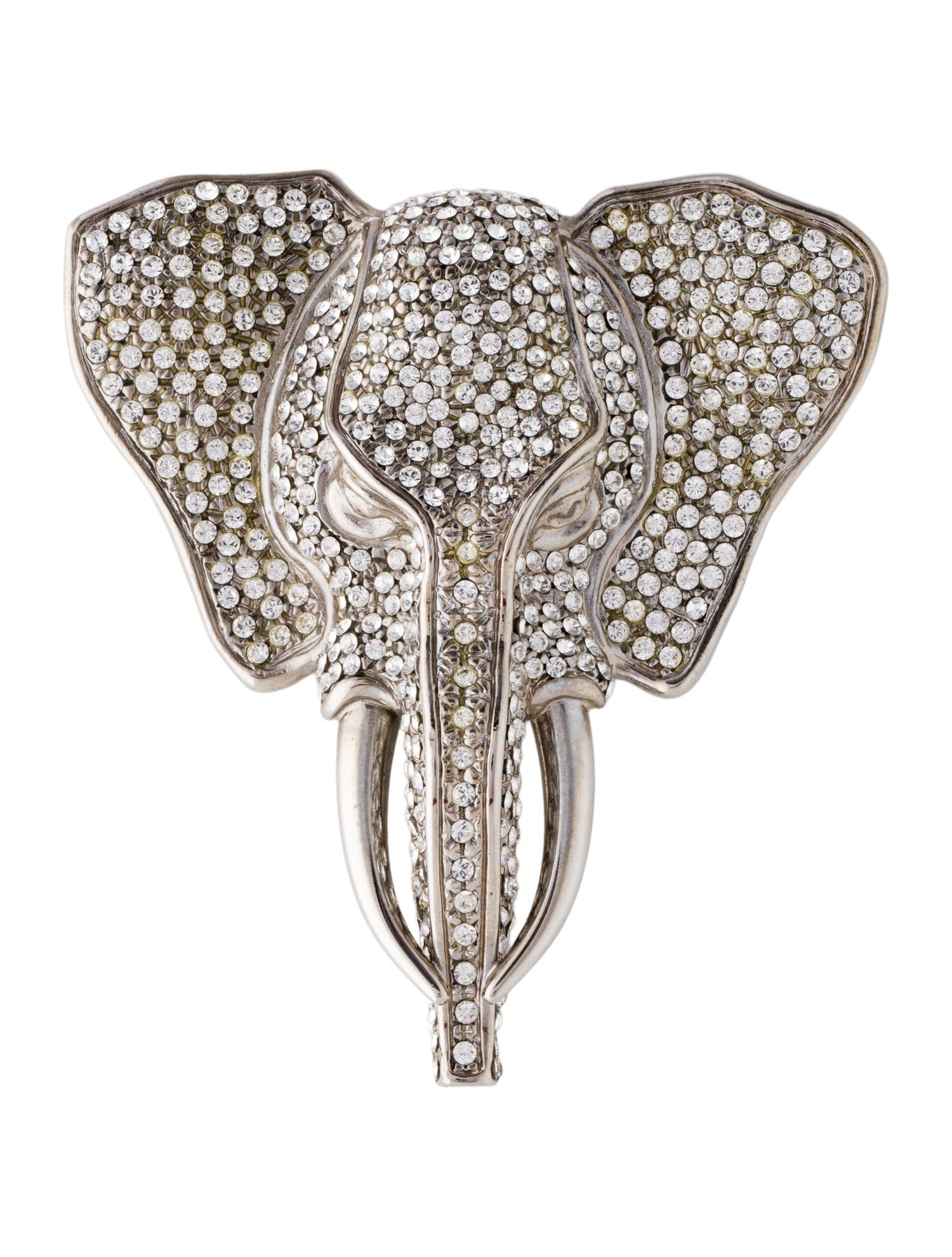 Valentino Crystal Elephant Brooch