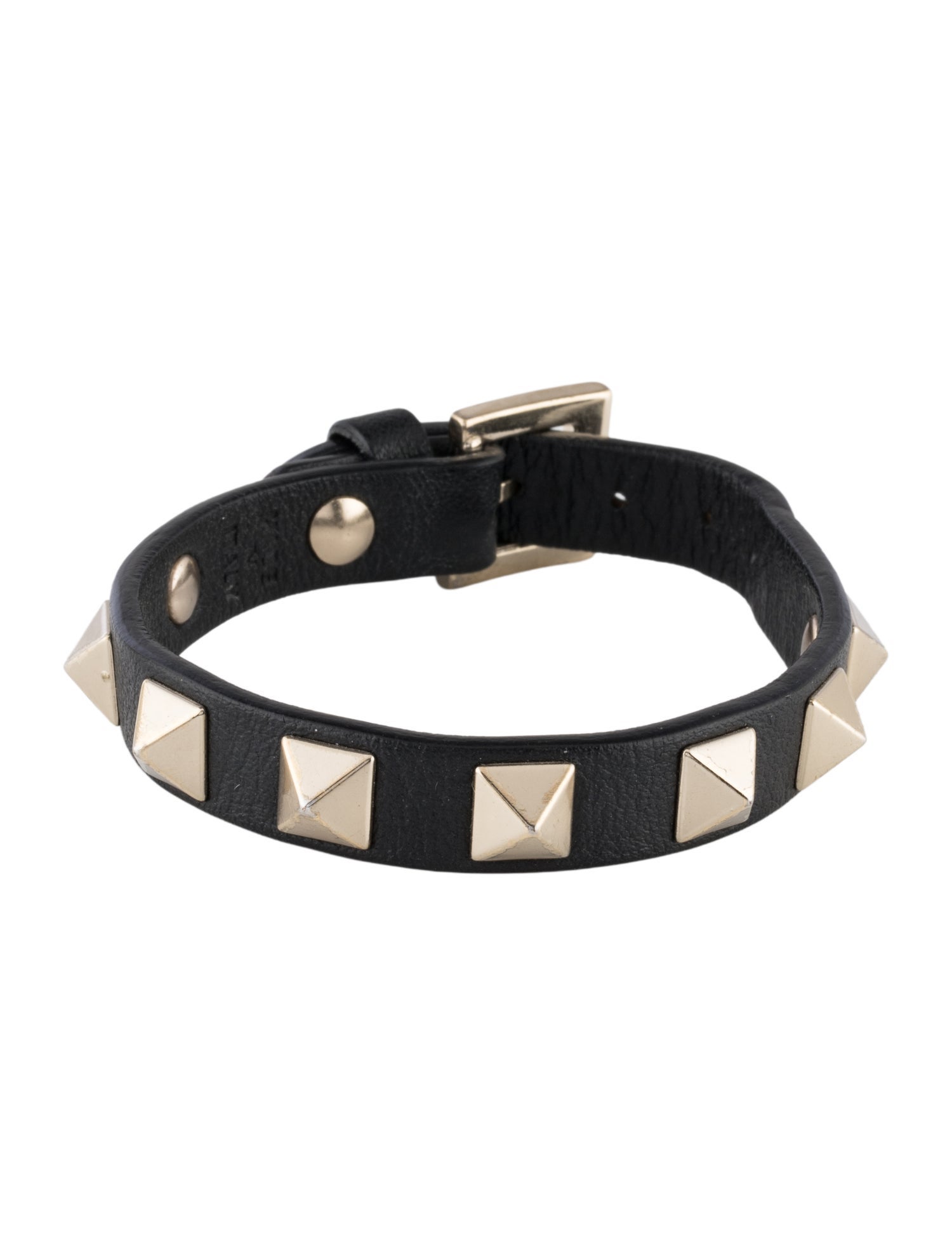 Valentino Leather Rockstud Wrap Bracelet