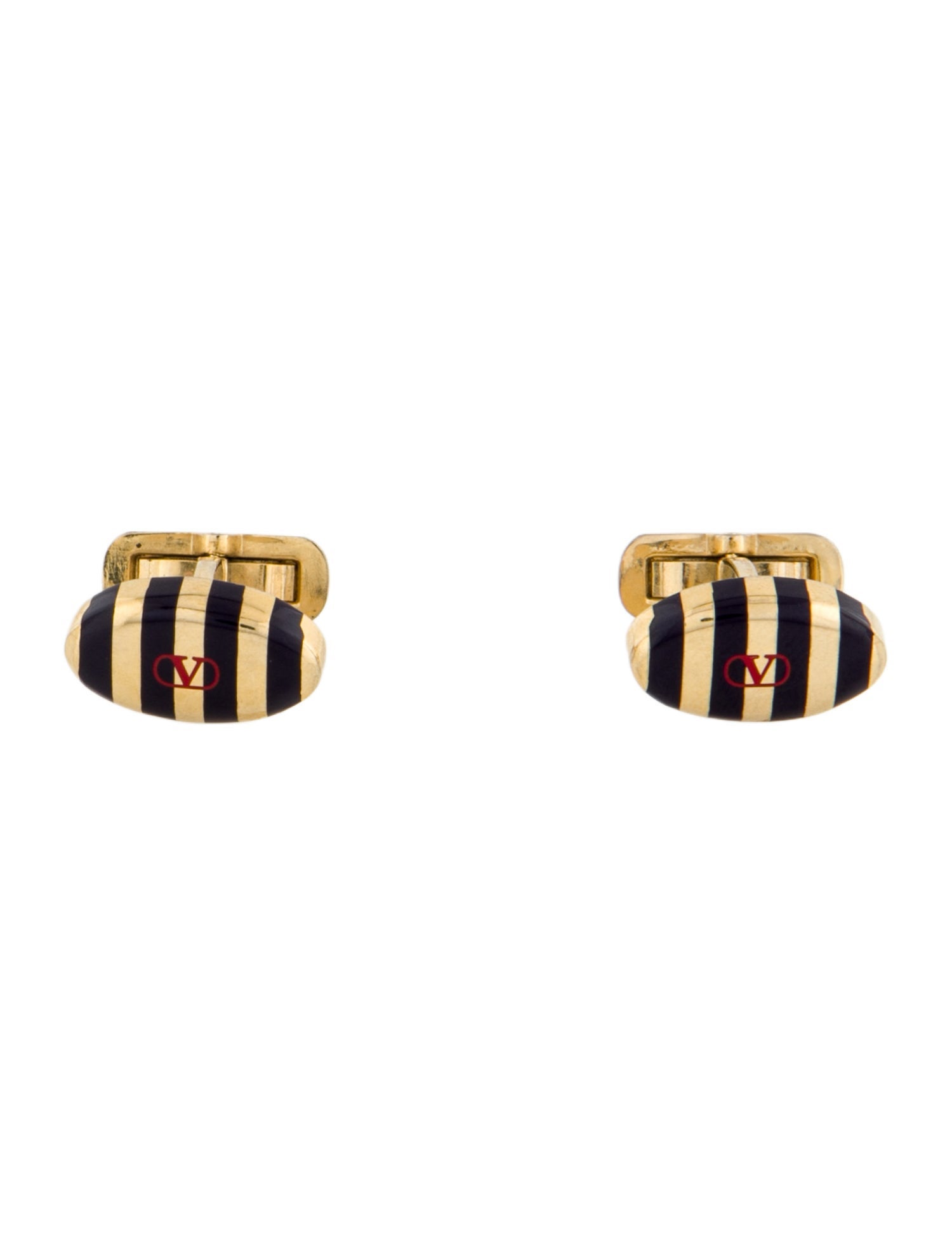Valentino Enamel Logo Cufflinks