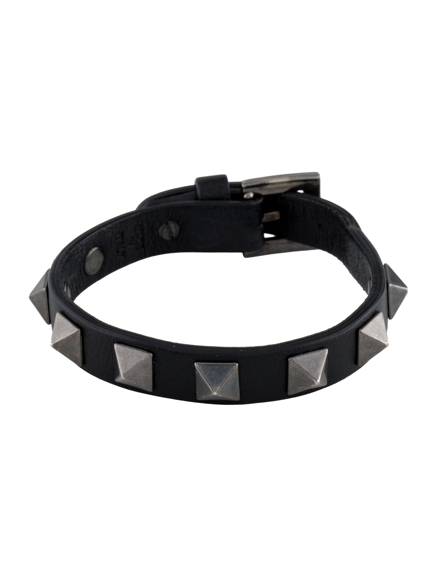 Valentino Leather Rockstud Wrap Bracelet