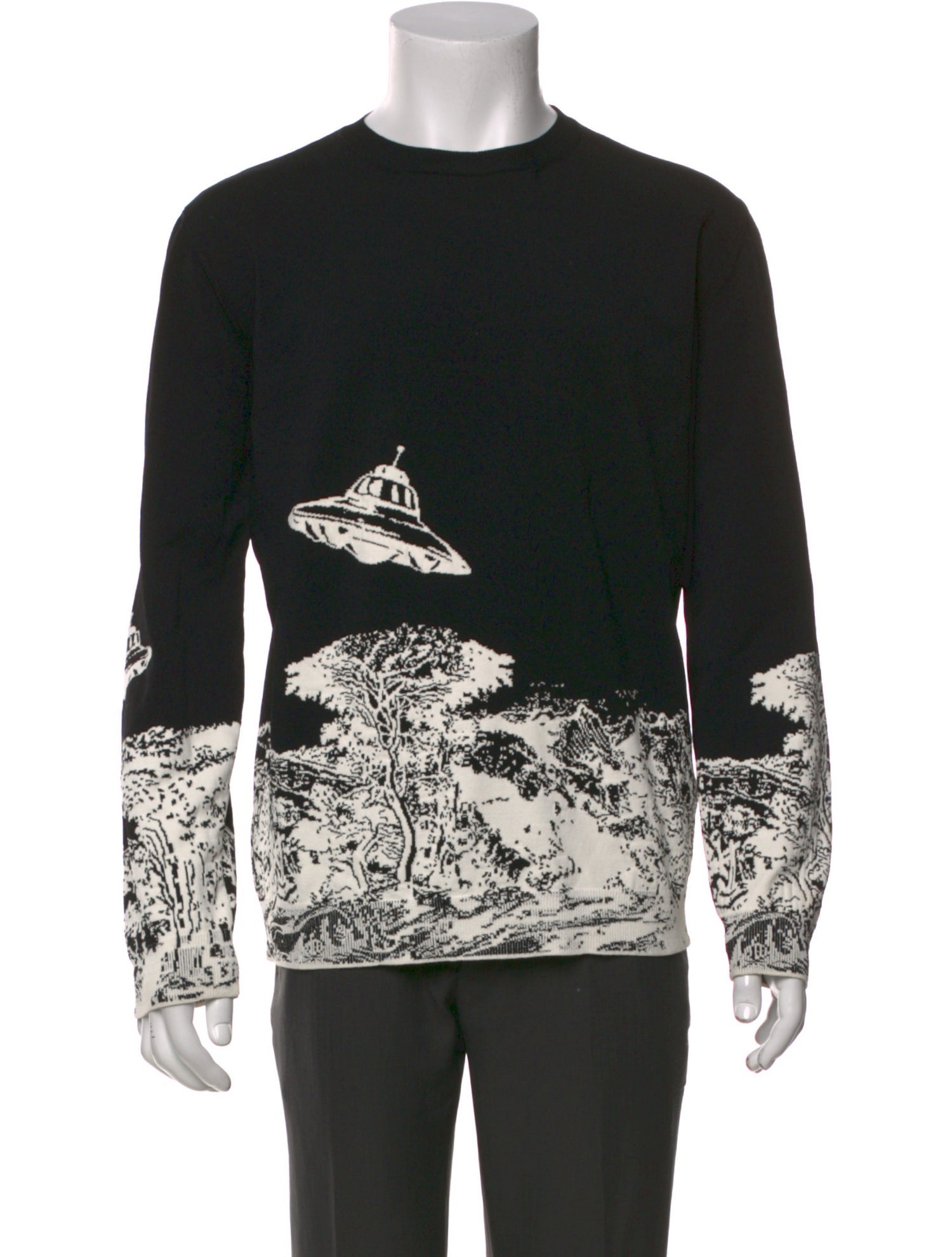 Valentino Graphic Print Crew Neck Pullover