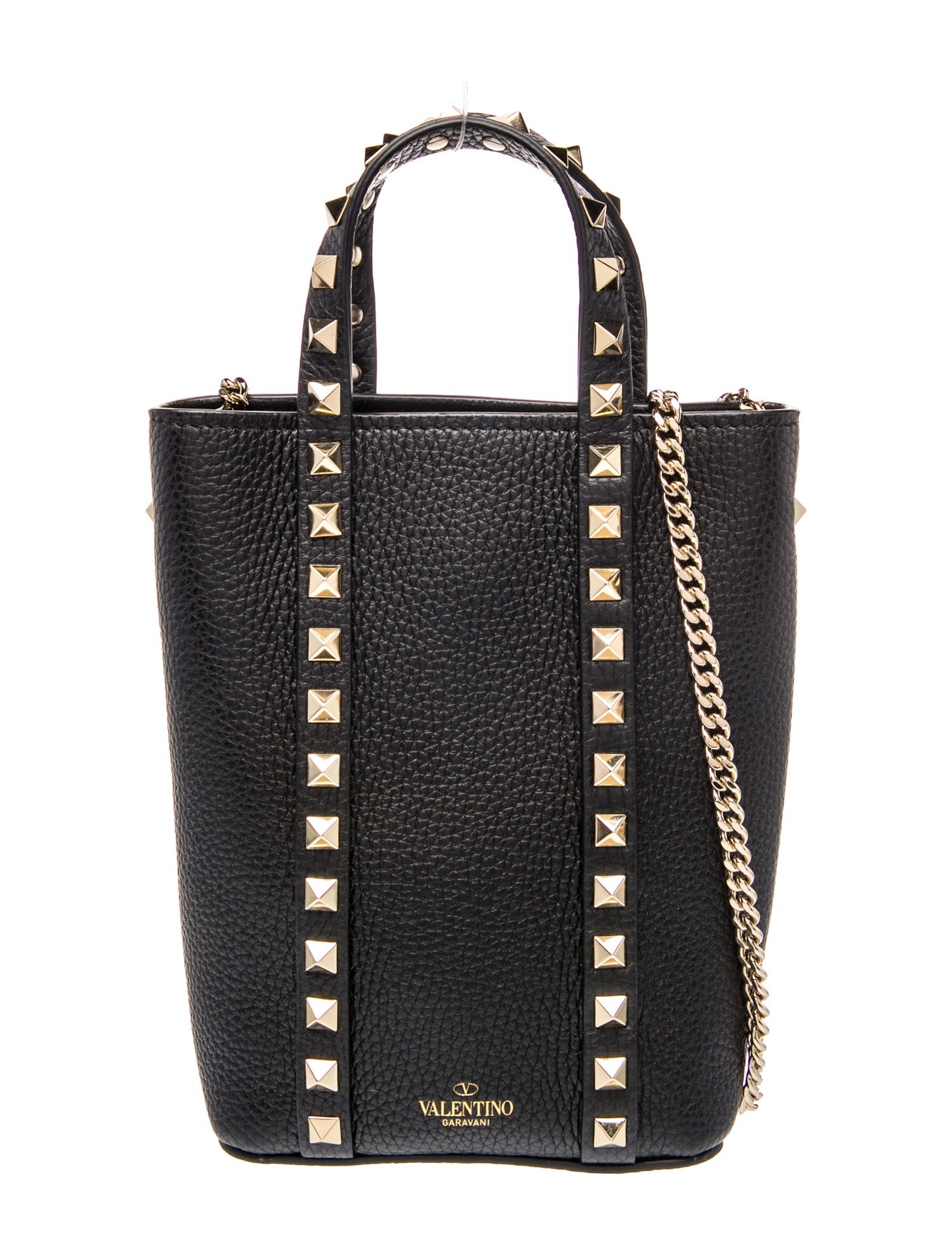 Valentino Rockstud Top Handle Bag w/ Tags - Black Handle Bags