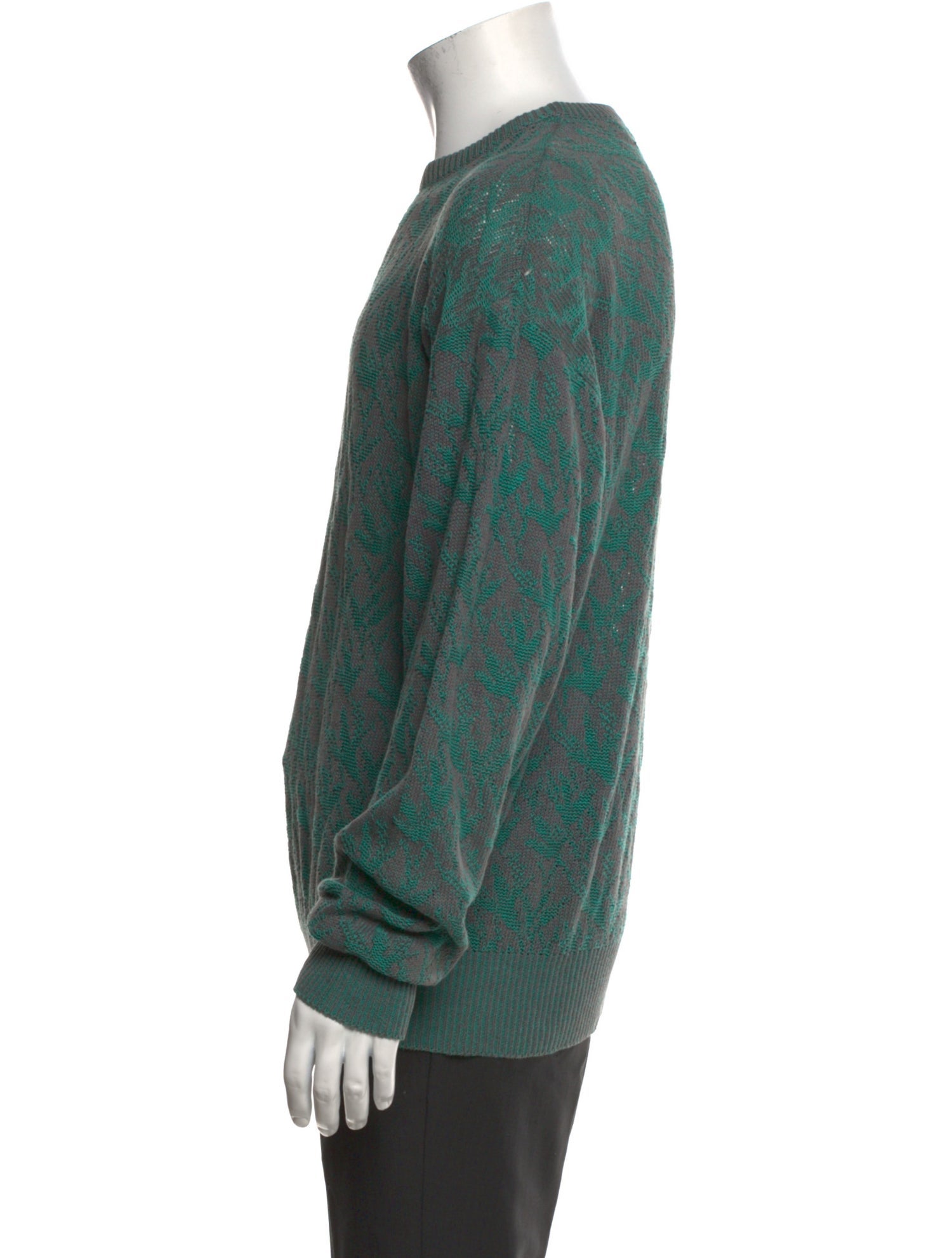 Valentino Patterned Crew Neck Pullover