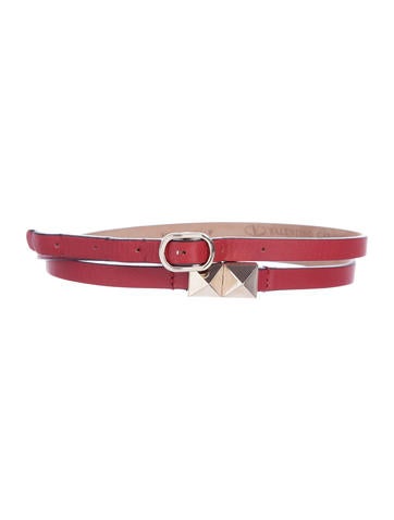 Valentino Leather Rockstud Waist Belt