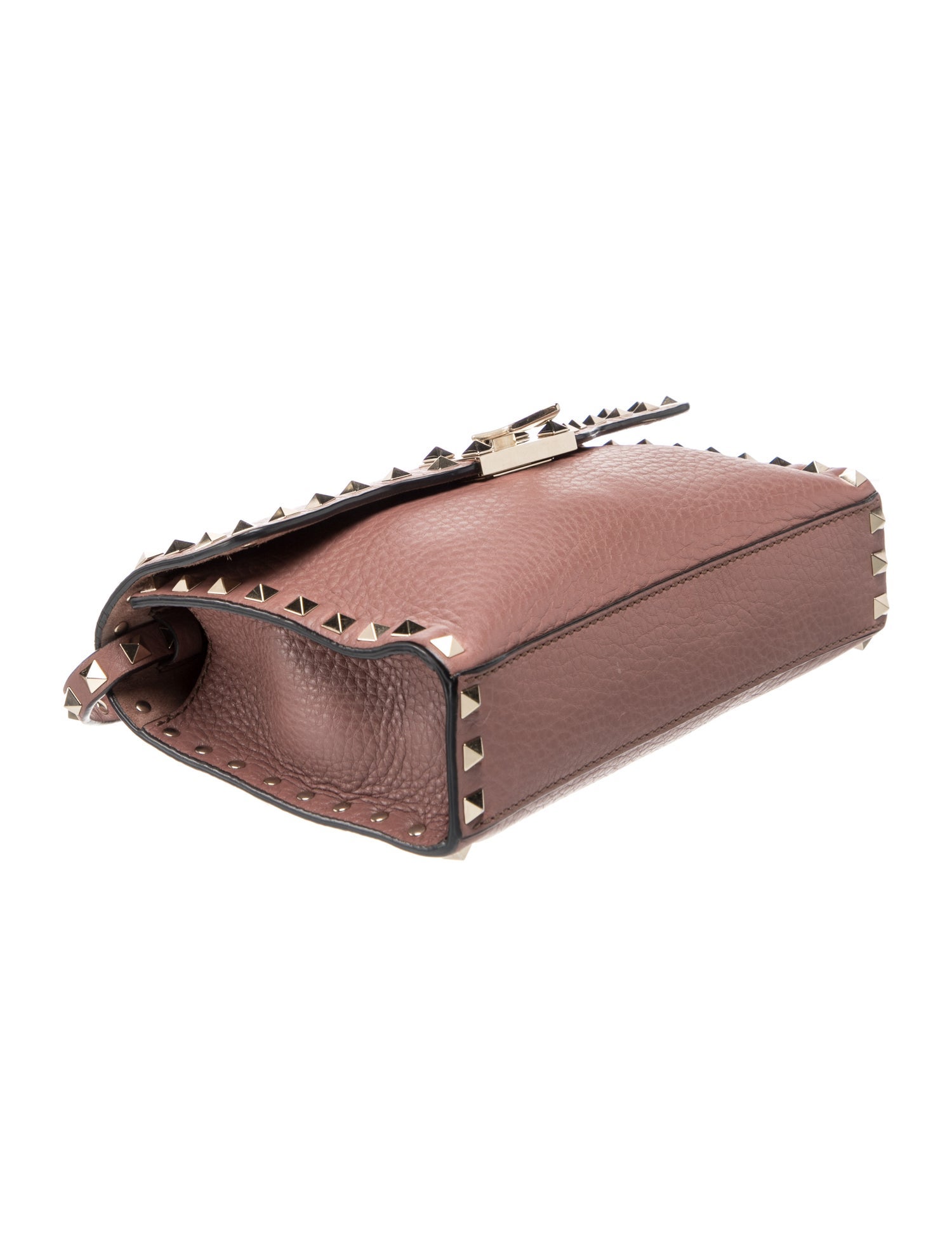 Valentino Rockstud Crossbody Bag - Neutrals Crossbody Bags