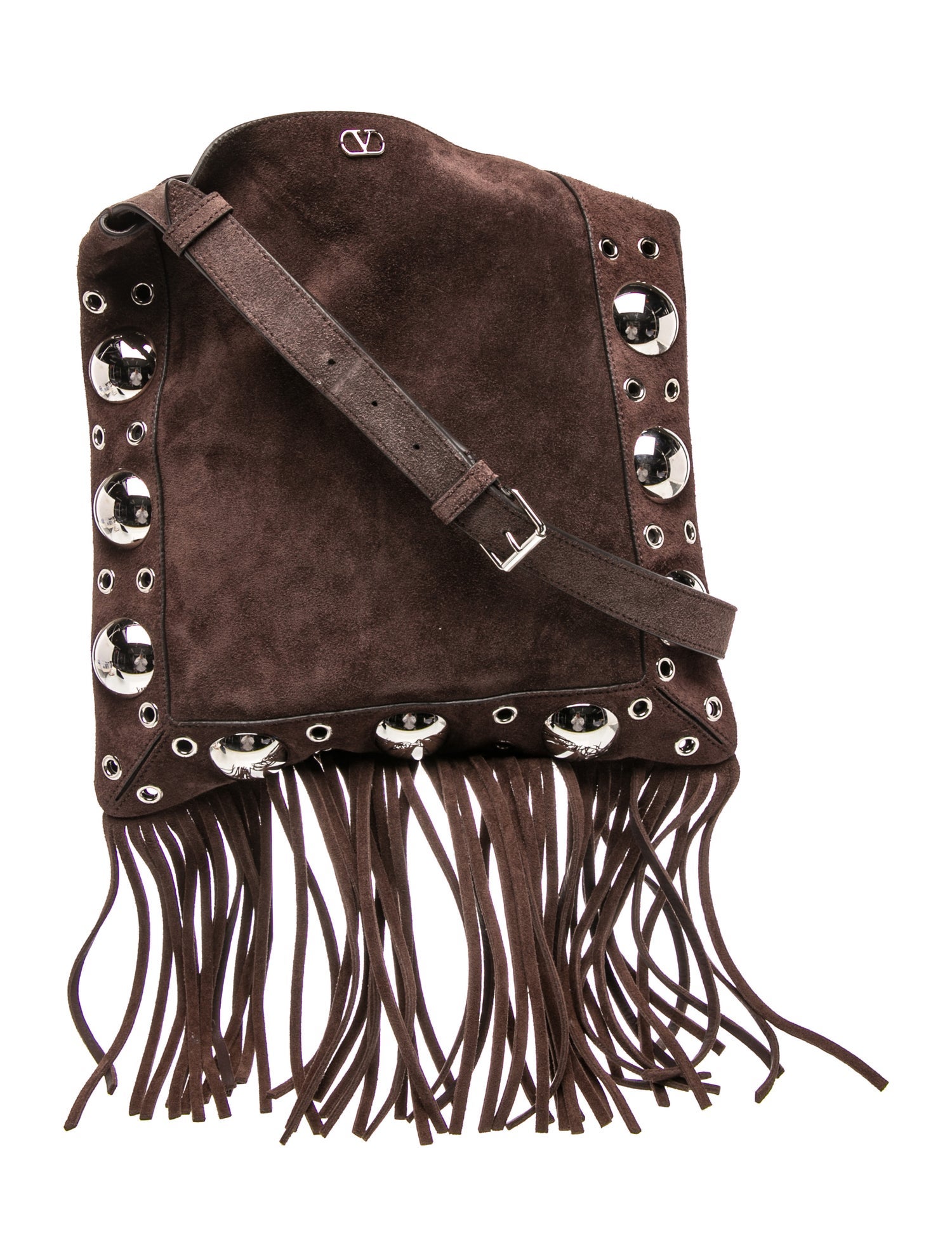 Valentino Suede Messenger Bag