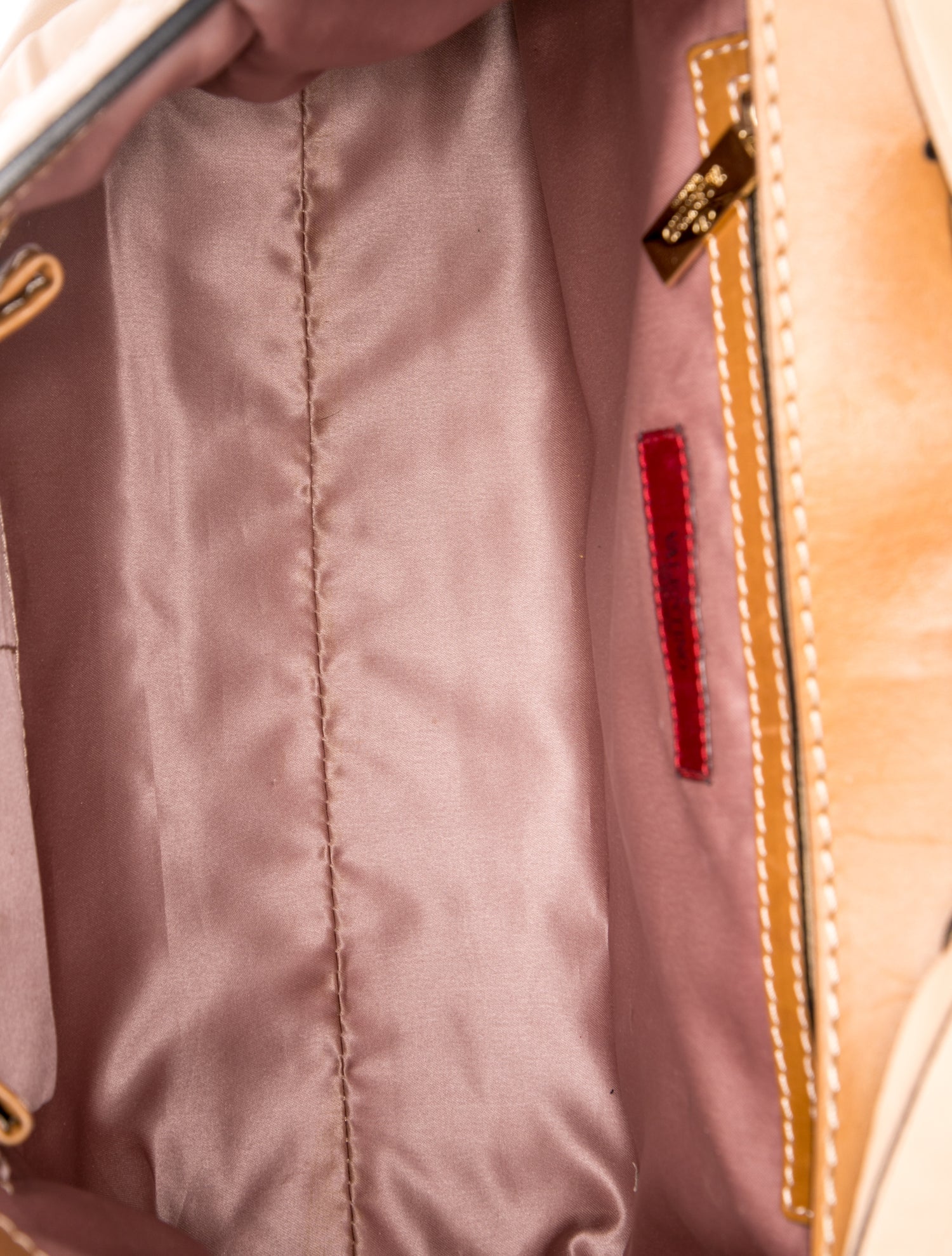 Valentino Leather Top Handle Bag - Brown Handle Bags, Handbags