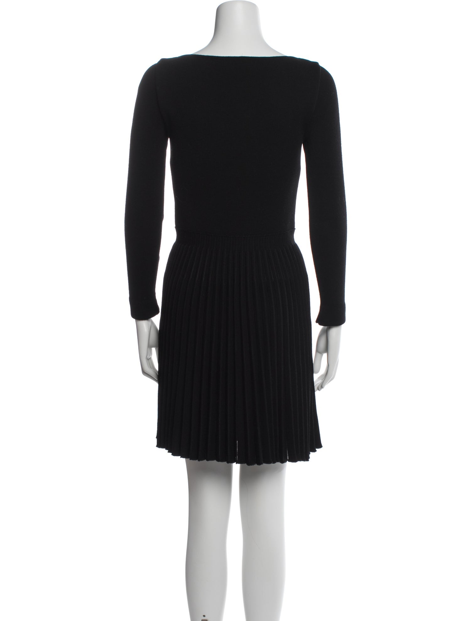 black wool mini dress Valentino Virgin - Dresses, Clothing - VAL584830 Xaden wool
