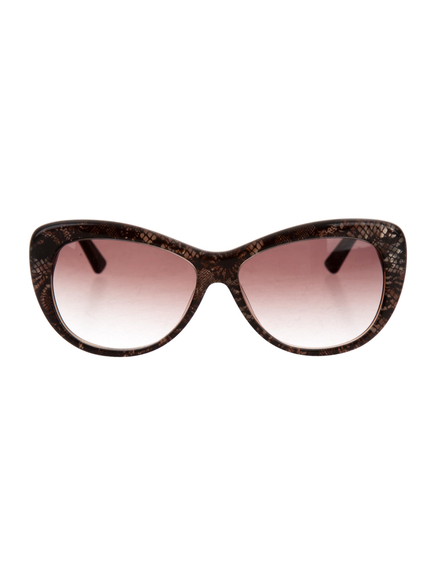 Valentino CatEye Lace Sunglasses Accessories VAL58840 The RealReal