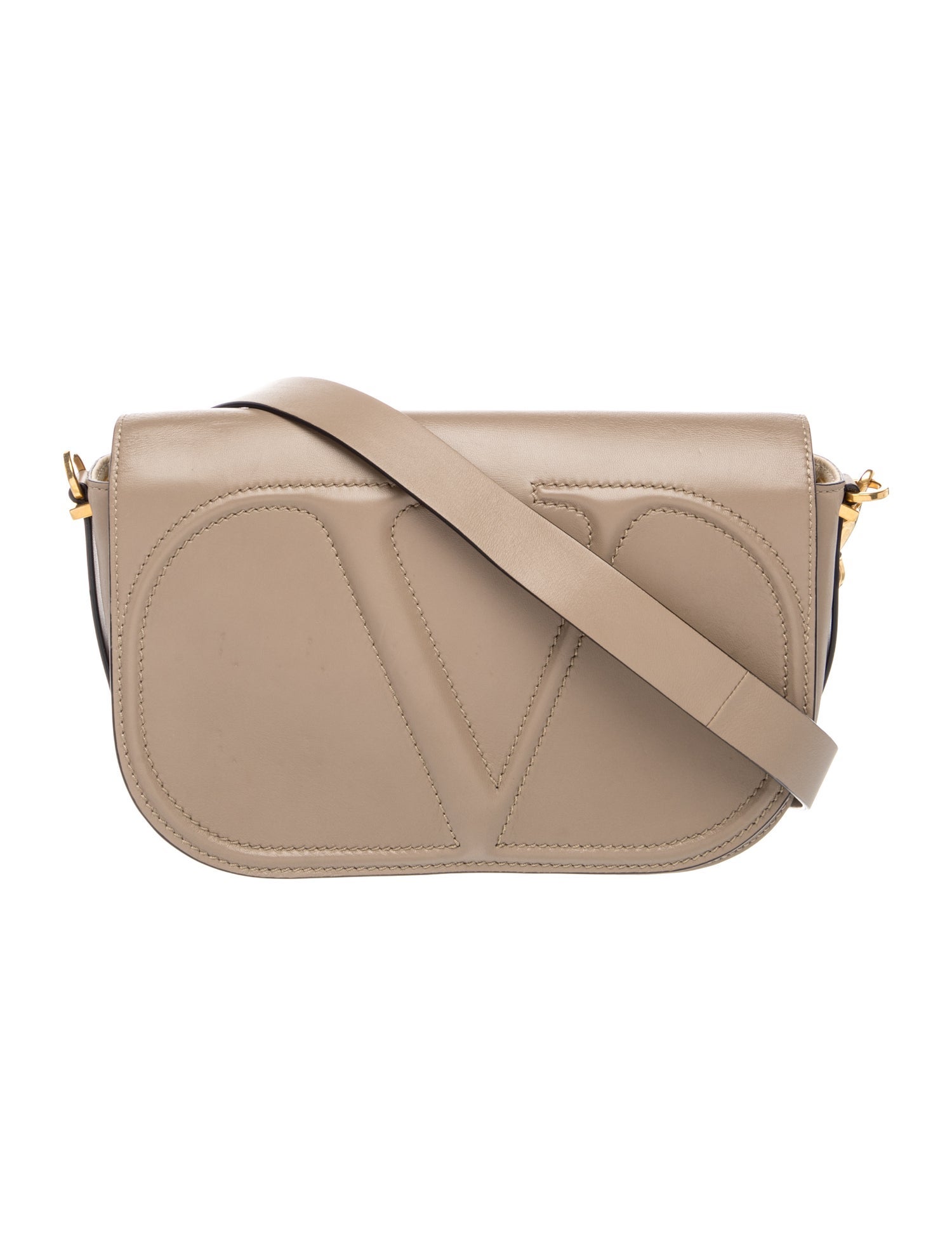 Valentino Vlogo Shoulder Bag - Neutrals Shoulder Bags, Handbags