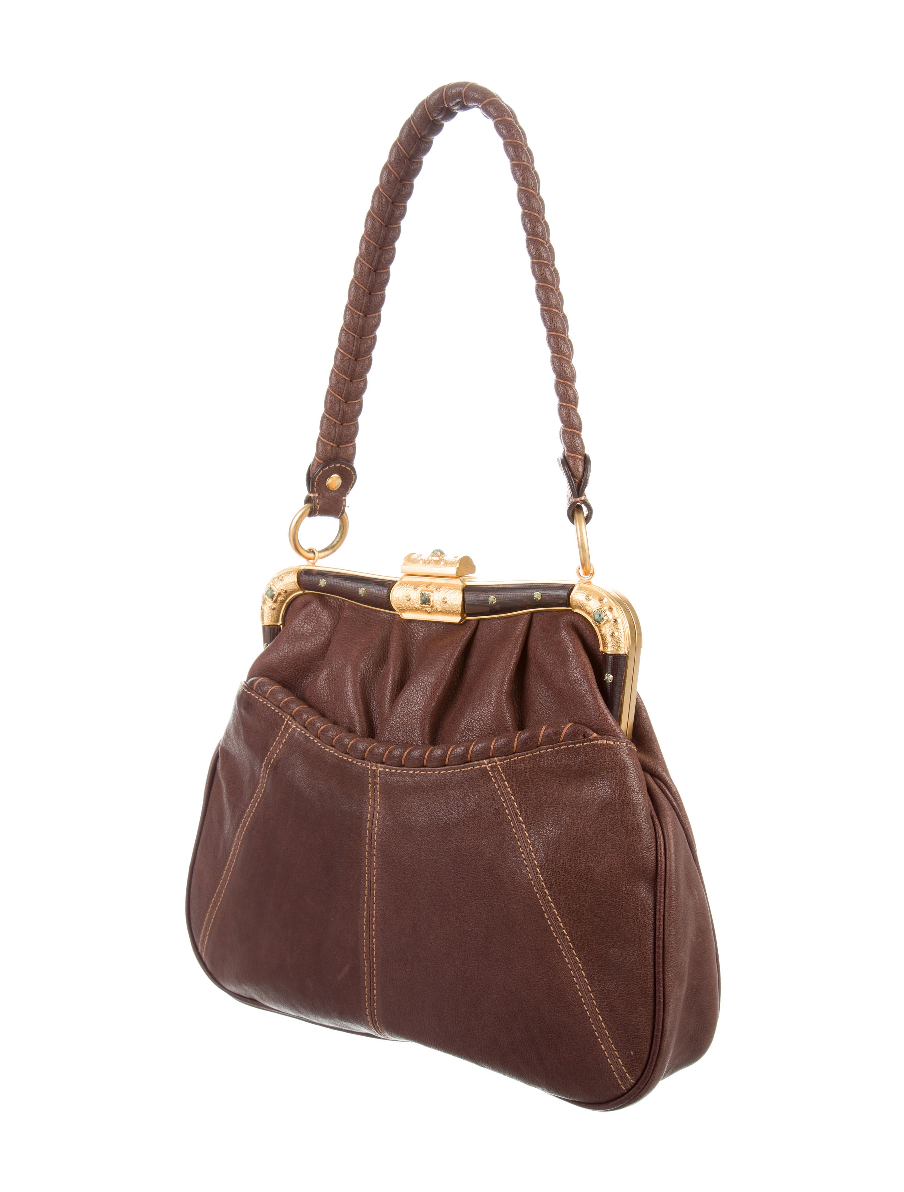 Valentino Leather Frame Bag Handbags VAL59655 The RealReal