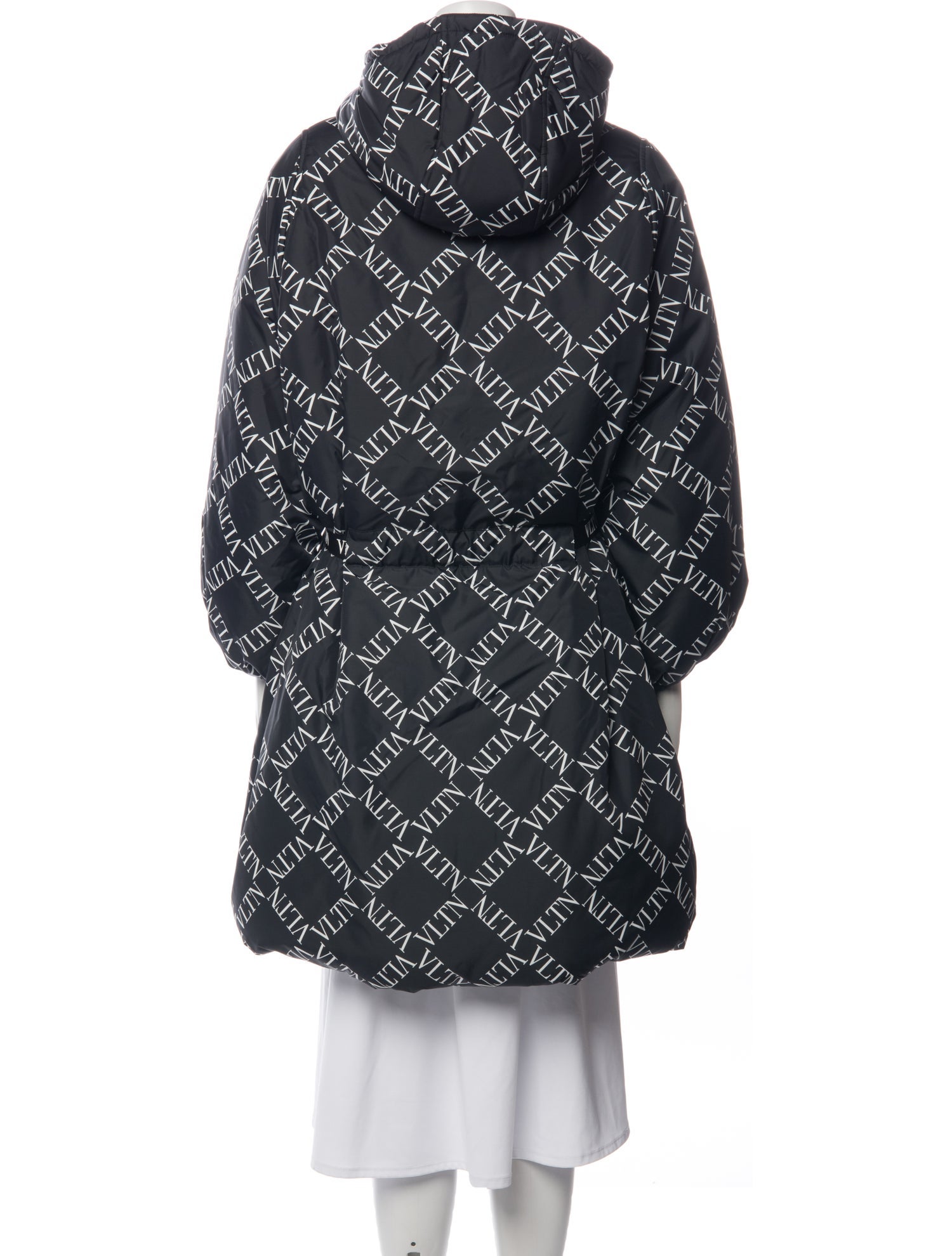 Valentino Graphic Print Down Coat w/ Tags - Black Coats, Clothing