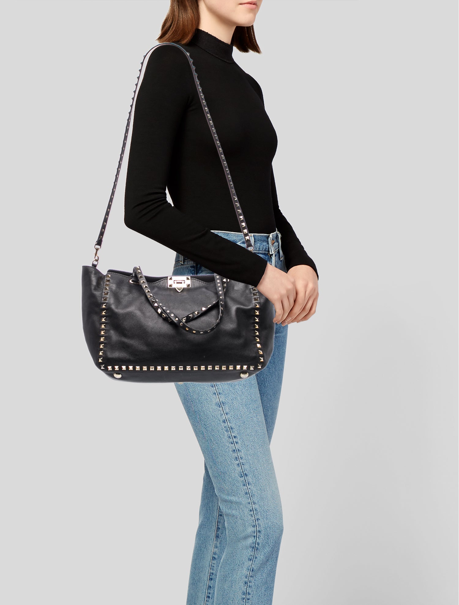 The Row Suede Soft Margaux 10 - Blue Handle Bags, Handbags