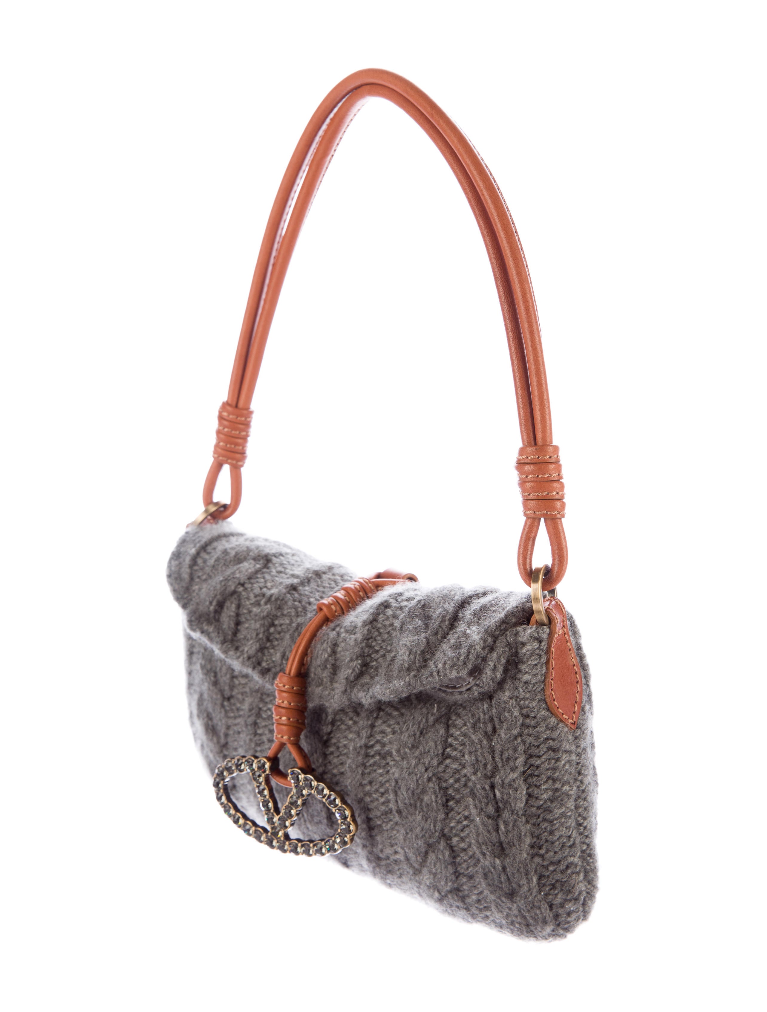 Valentino Cashmere Catch Bag Handbags VAL61207 The RealReal