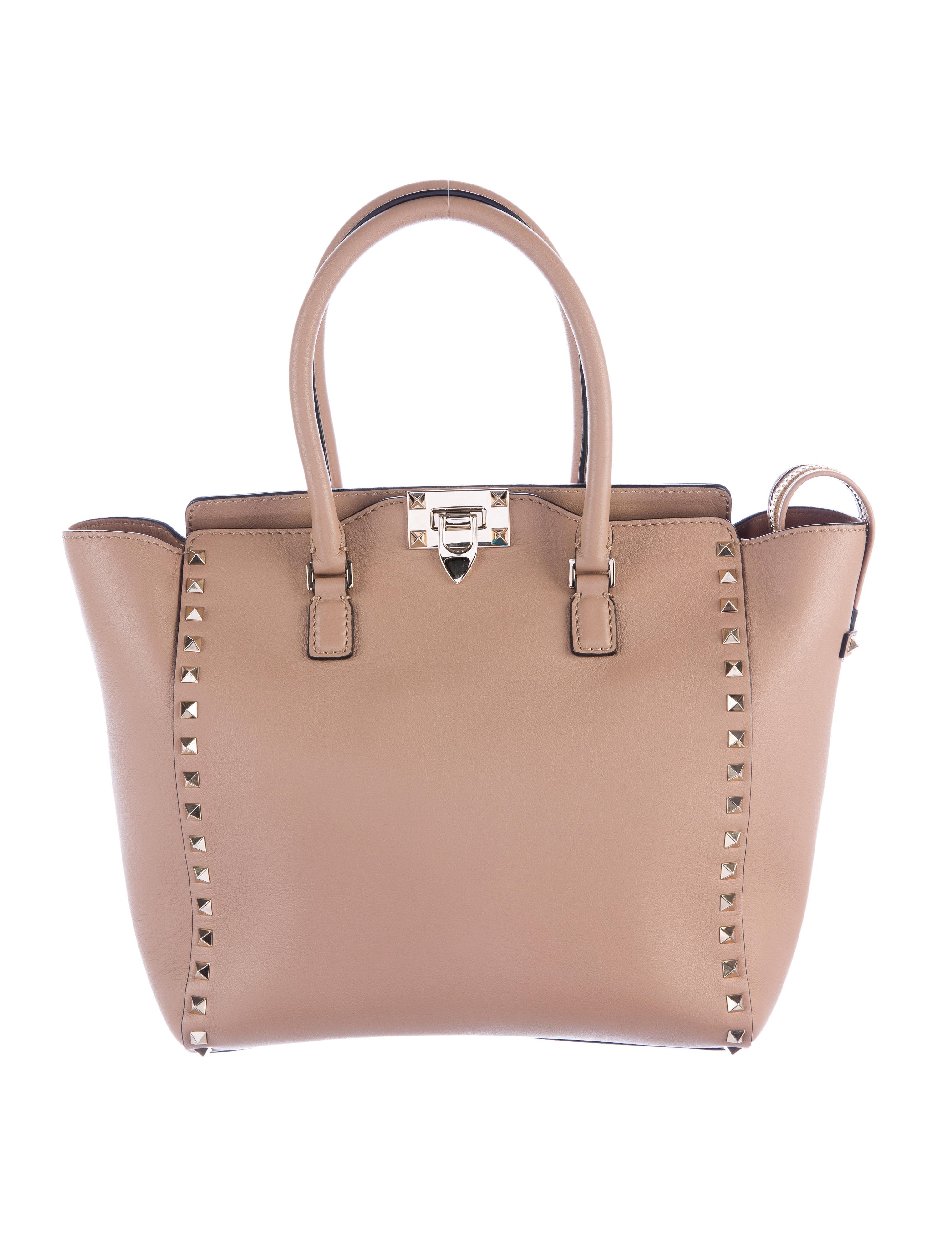 Valentino Medium Rockstud Tote Handbags VAL63103 The RealReal