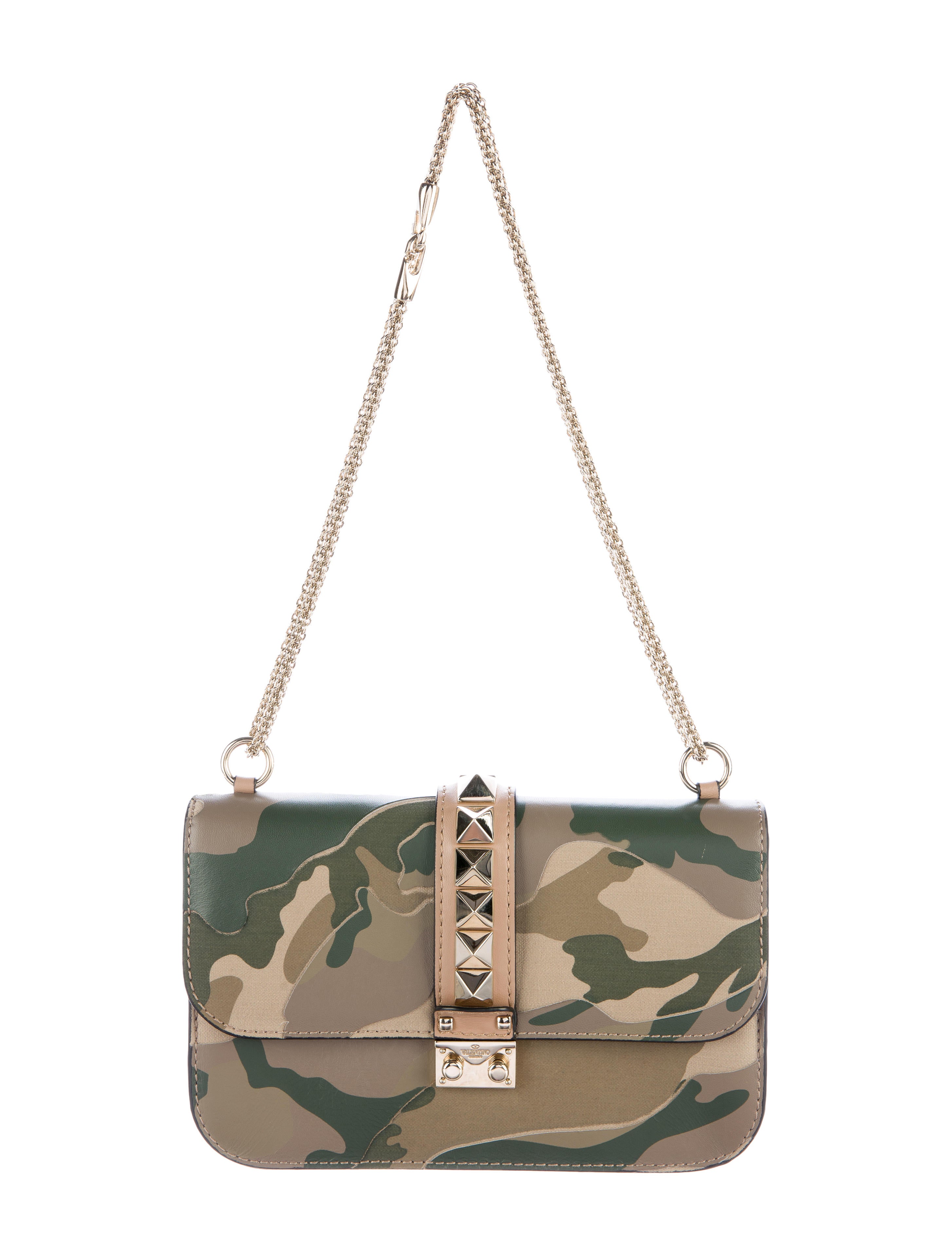 Valentino Camouflage Glam Rock Bag Handbags VAL64892 The RealReal