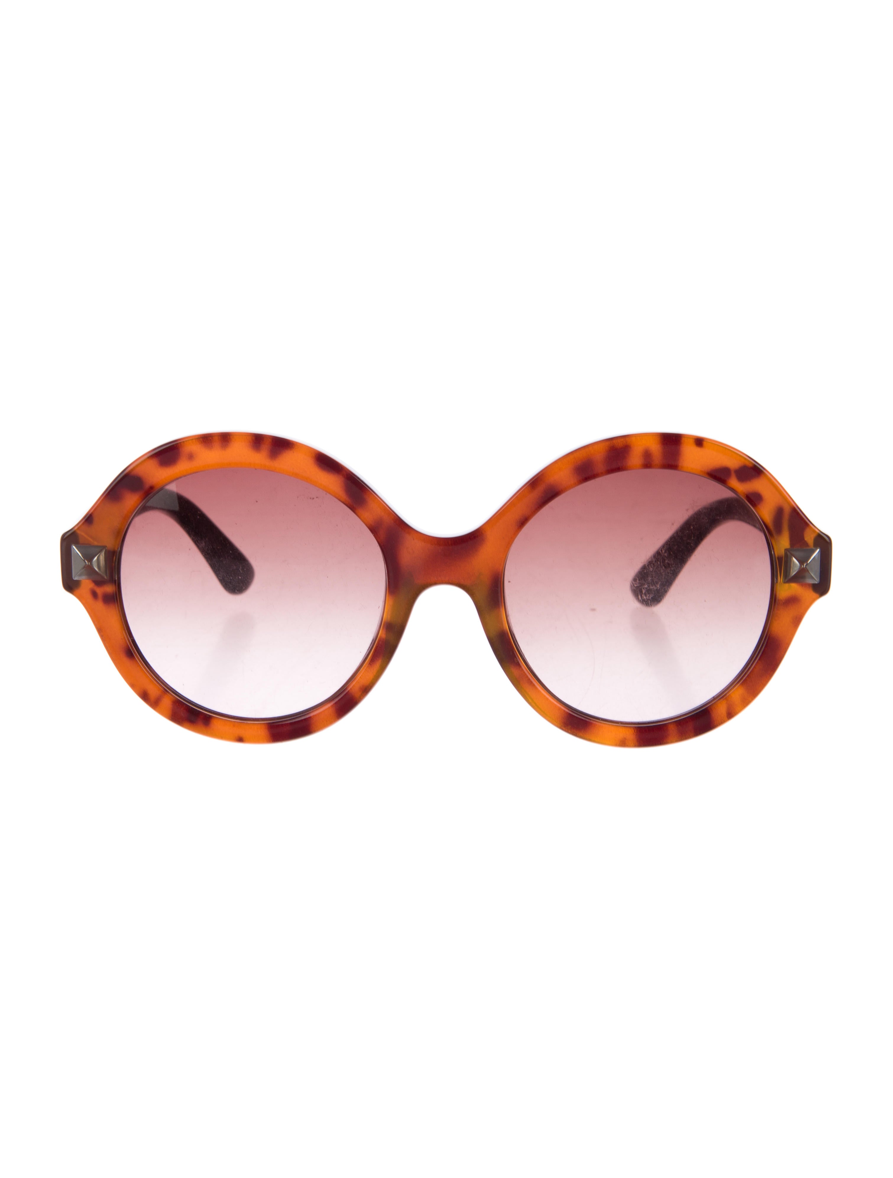 valentino round glasses
