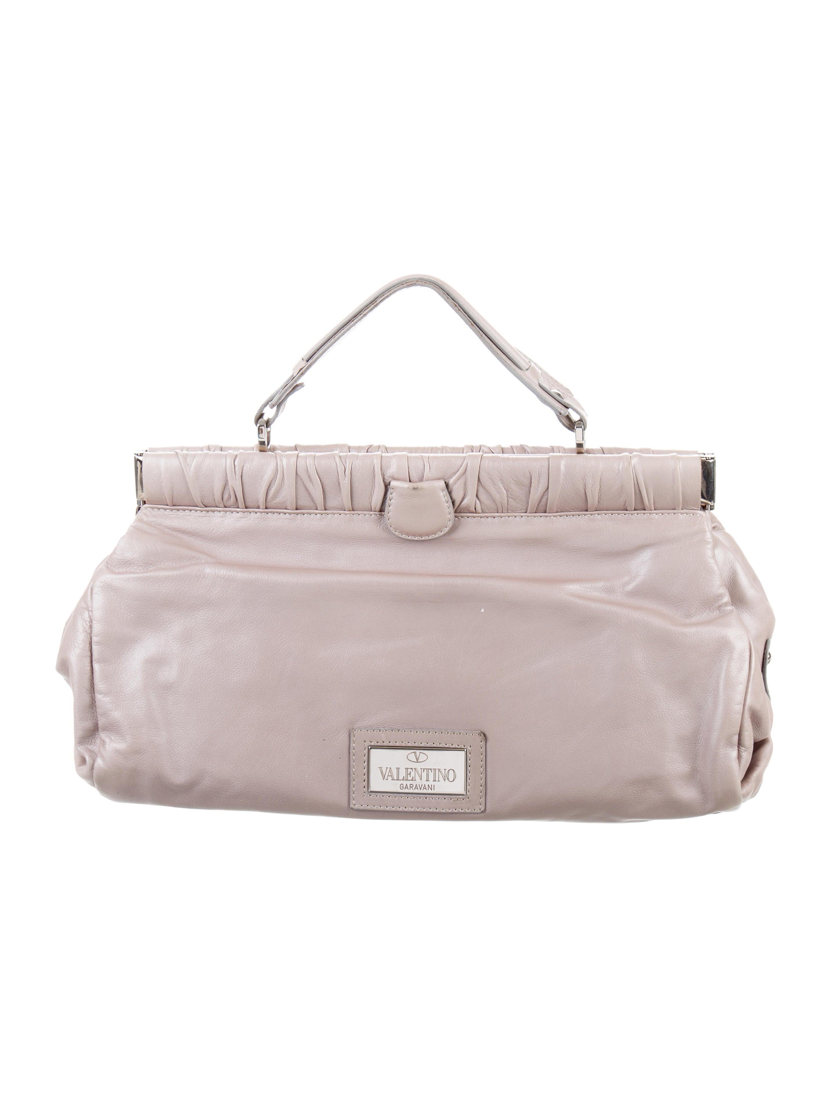 Valentino Jardin Rose Bag - Silver Satchels, Handbags - VAL67450