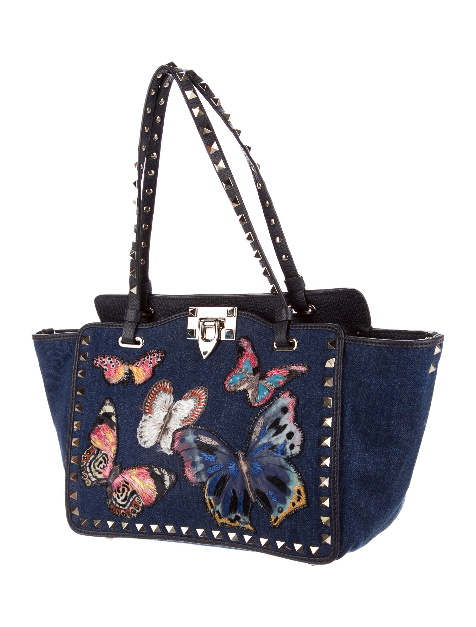 Valentino 2016 Small Butterflies Rockstud Bag Handbags VAL70377
