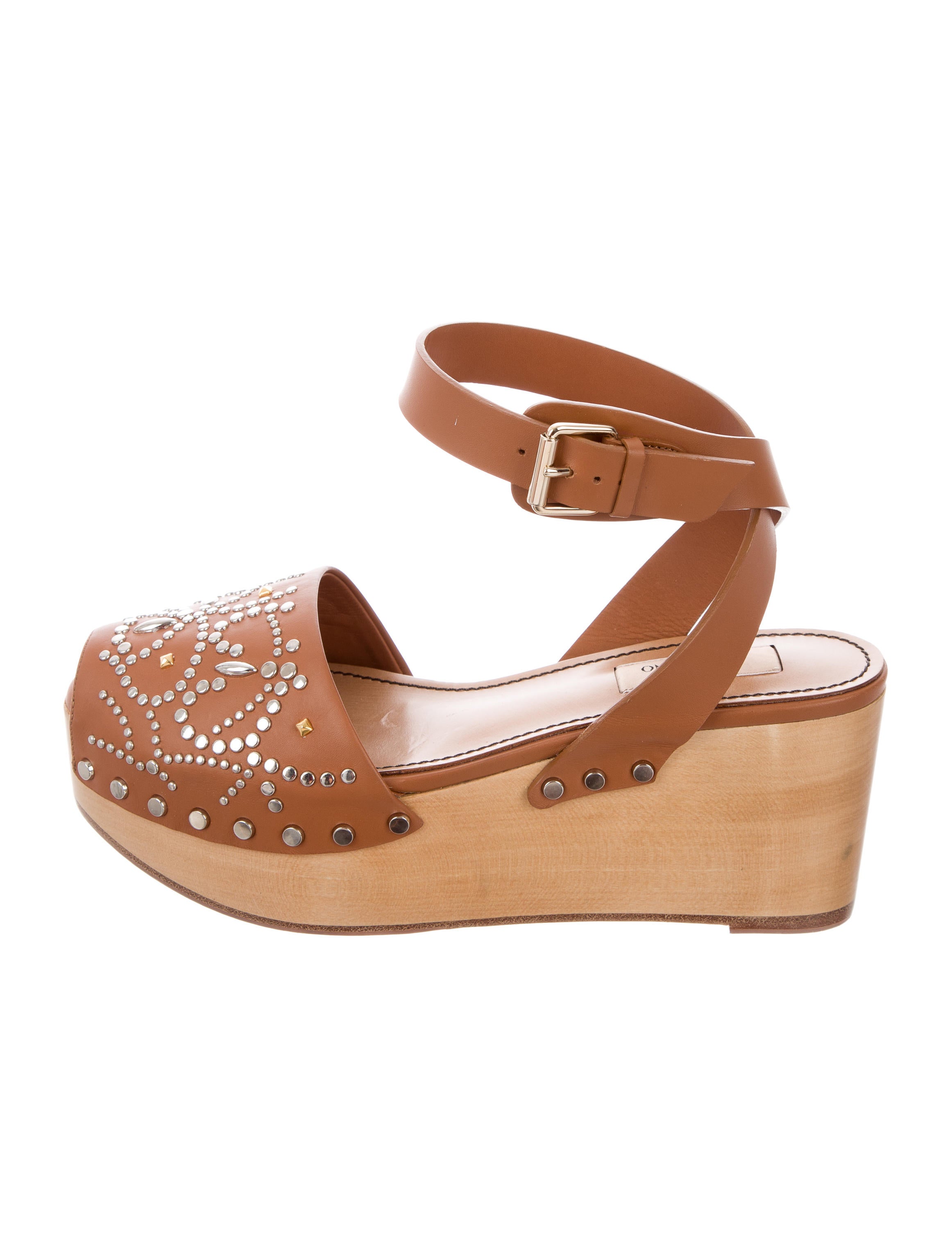 valentino studded platform wedges shoes val76204 the valentino studded platform wedges shoes val76204 the