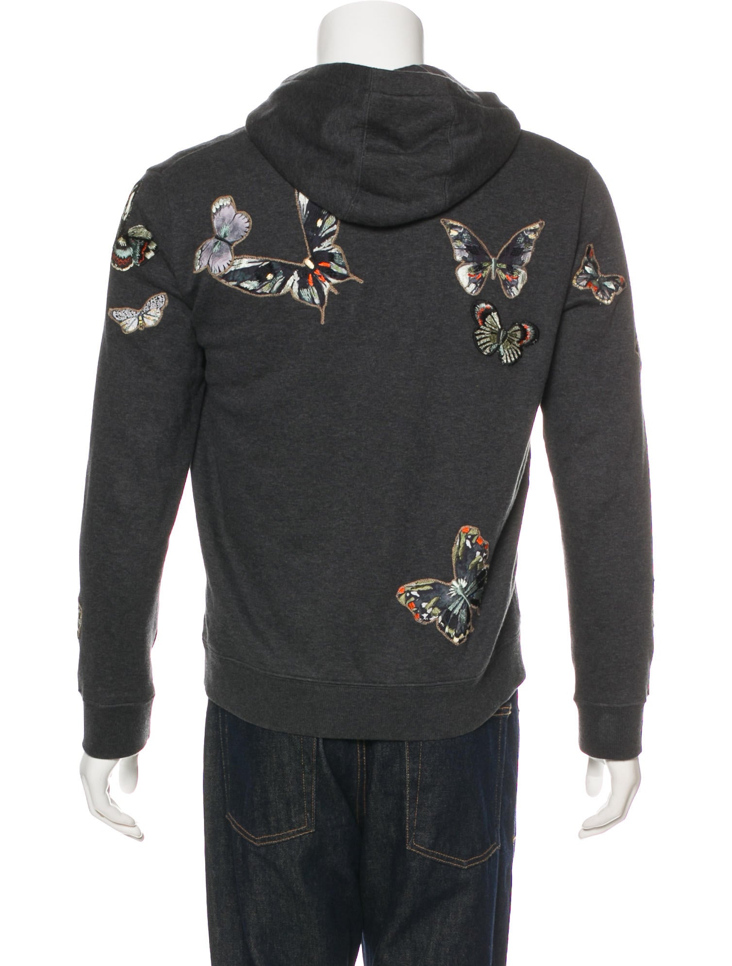 Valentino 2016 Butterfly Embroidered Sweatshirt Clothing VAL81283
