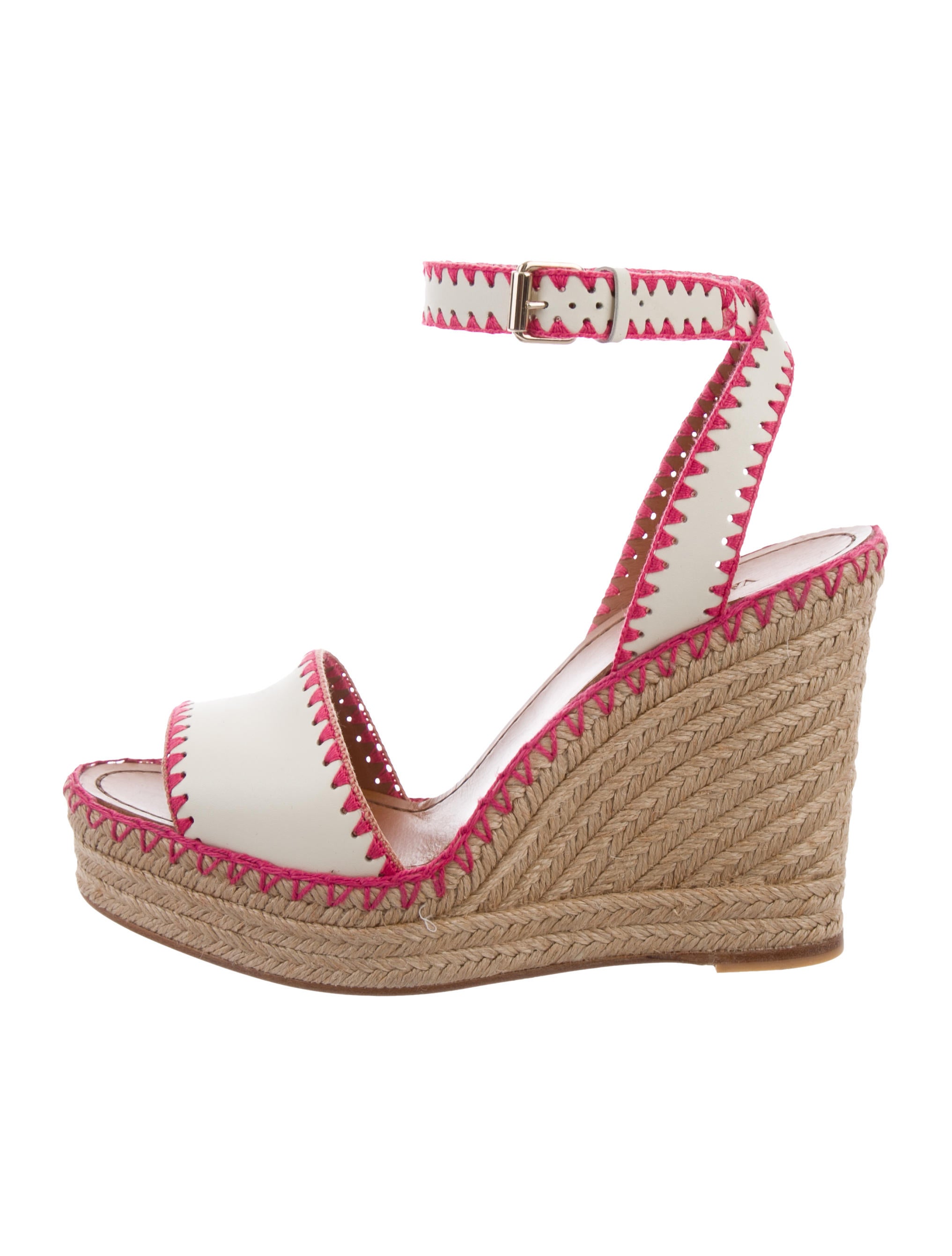 Valentino Platform Espadrille Wedges Shoes VAL82599 The RealReal